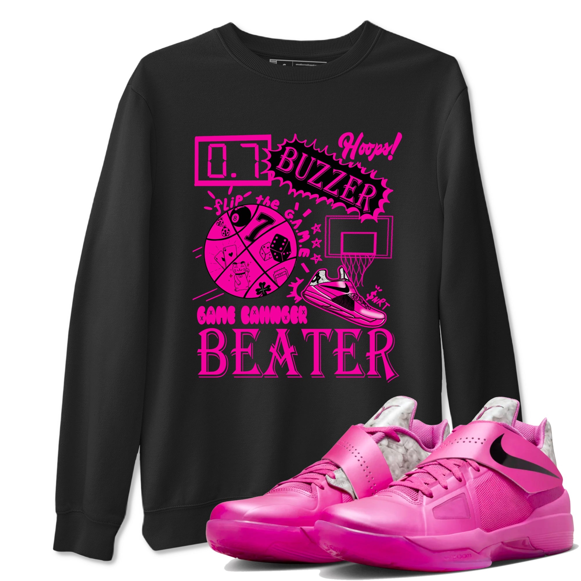 Nike KD 4 Retro Aunt Pearl shirts to match jordans Game Changer sneaker match tees Nike KD 4 Aunt Pearl match shoes to clothes Drip Gear Zone unisex cotton Black 1 shirts