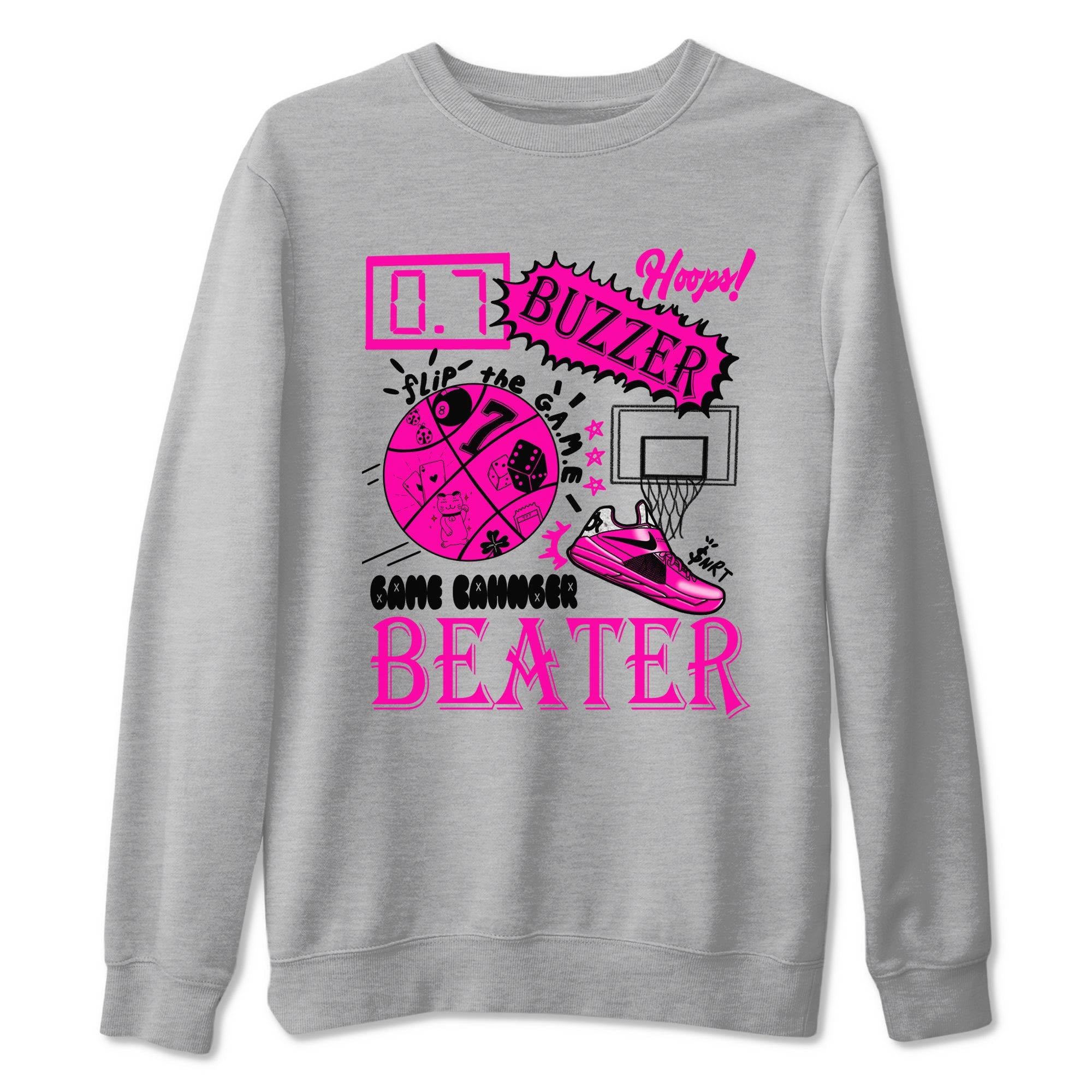 Nike KD 4 Retro Aunt Pearl shirts to match jordans Game Changer sneaker match tees Nike KD 4 Aunt Pearl match shoes to clothes Drip Gear Zone unisex cotton Heather Grey 2 shirts