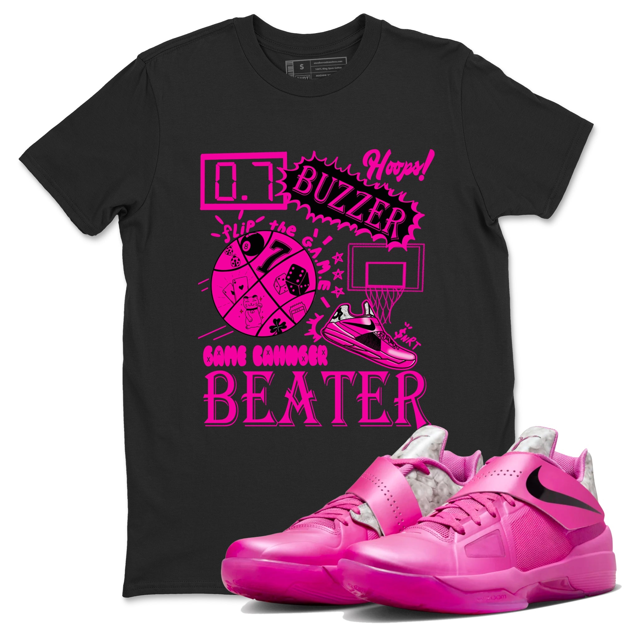 Nike KD 4 Retro Aunt Pearl shirts to match jordans Game Changer sneaker match tees Nike KD 4 Aunt Pearl match shoes to clothes Drip Gear Zone unisex cotton Black 1 shirts