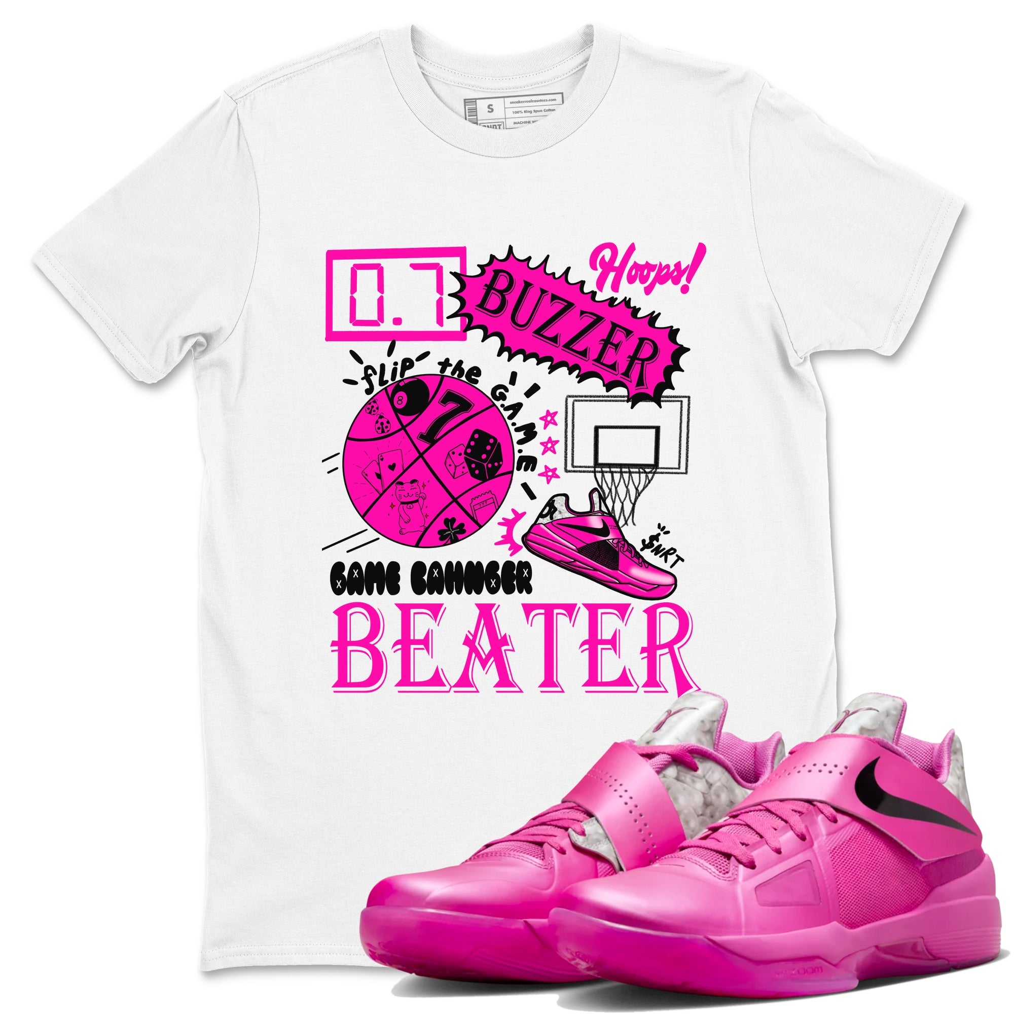 Nike KD 4 Retro Aunt Pearl shirts to match jordans Game Changer sneaker match tees Nike KD 4 Aunt Pearl match shoes to clothes Drip Gear Zone unisex cotton White 1 shirts