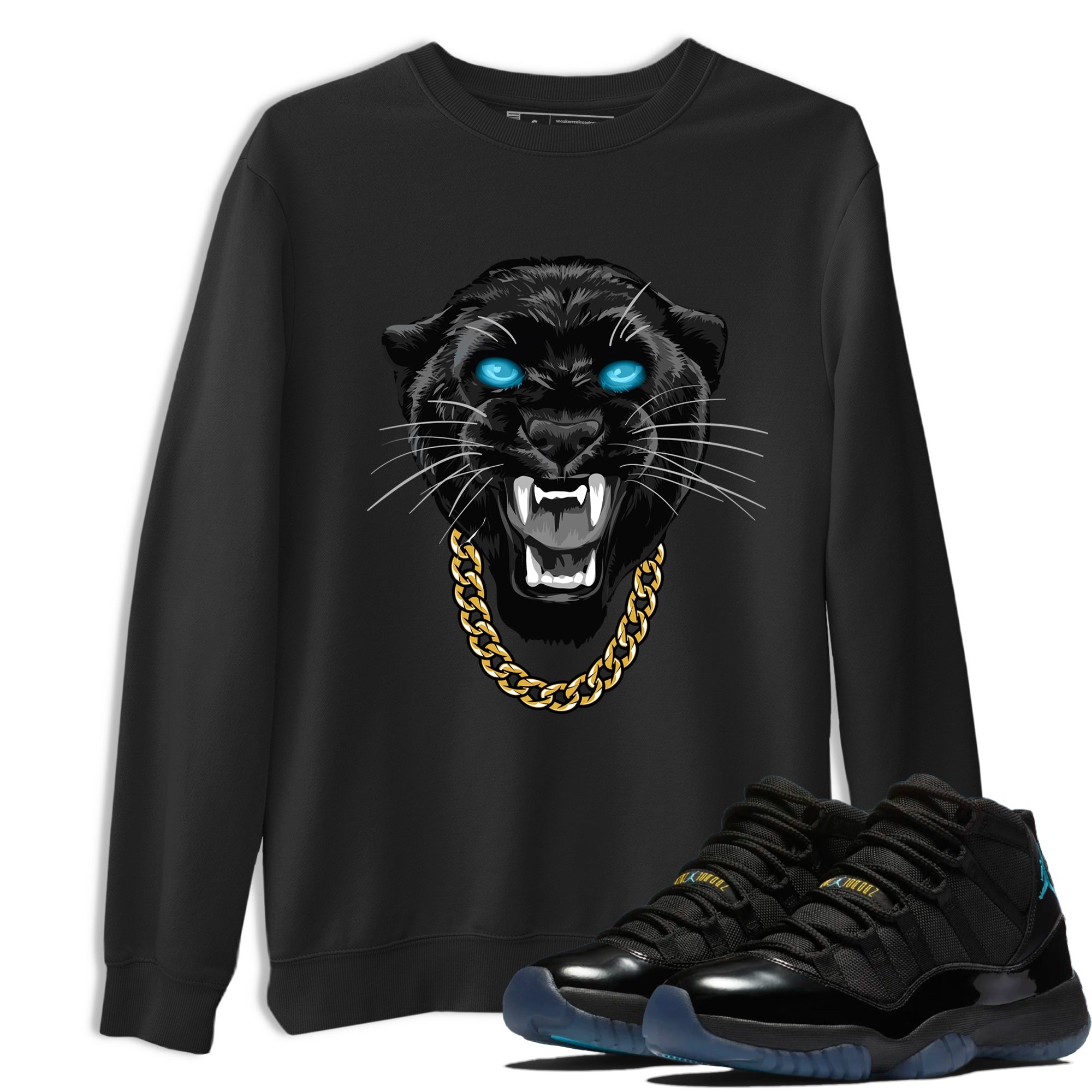 Sneaker Threads  Sneaker Tees To Match Air Jordan 11 Retro Gamma  Gangster Black Cat Graphic Tee Black 1. Perfect for Jordan releases 2025 colorways.