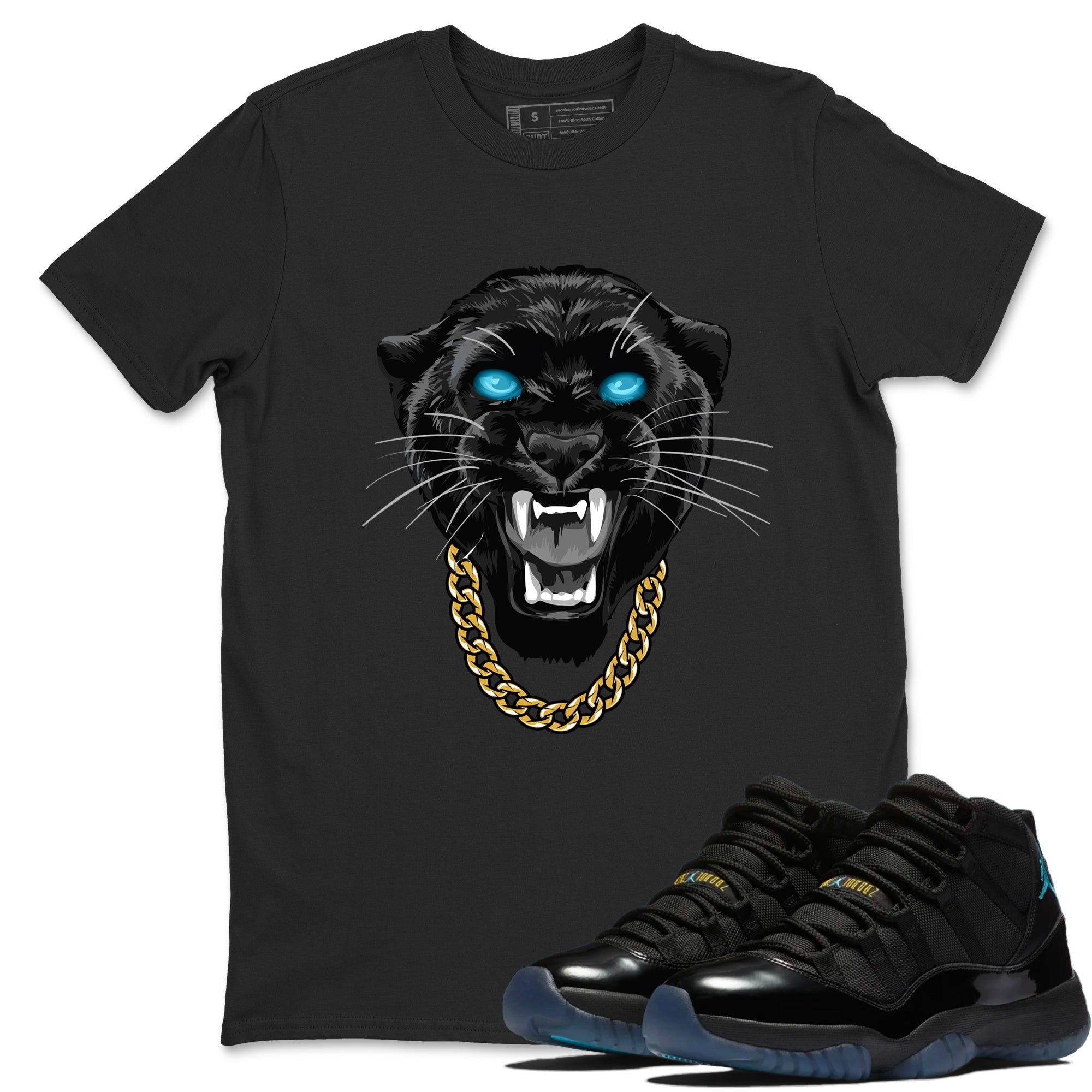 Sneaker Threads  Sneaker Tees To Match Air Jordan 11 Retro Gamma  Gangster Black Cat Graphic Tee Black 1. Perfect for Jordan releases 2025 colorways.