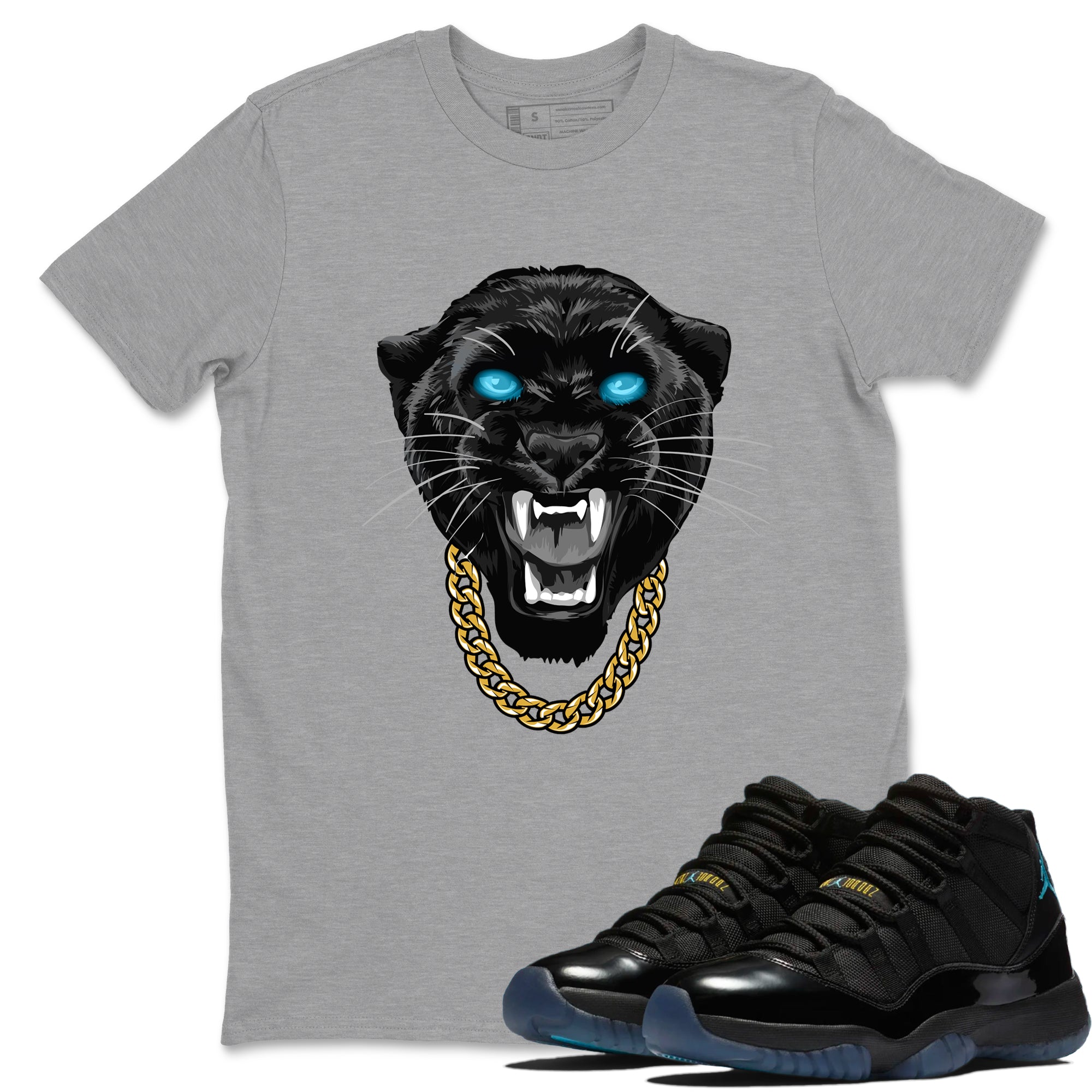 Sneaker Threads  Sneaker Tees To Match Air Jordan 11 Retro Gamma  Gangster Black Cat Graphic Tee Heather Grey 1. Perfect for Jordan releases 2025 colorways.