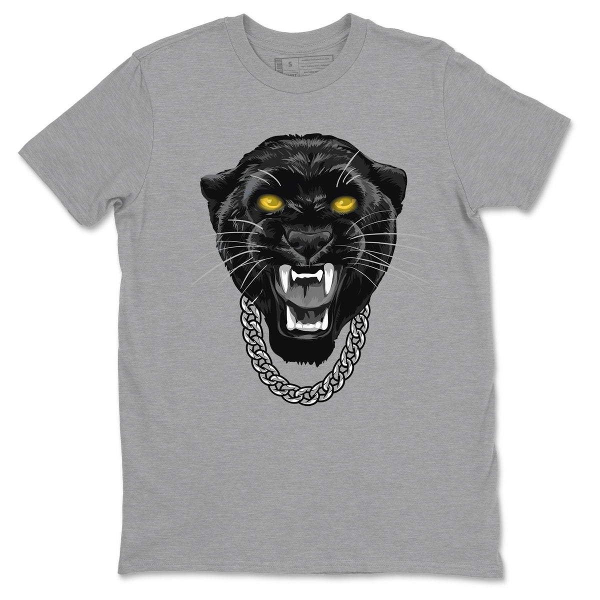 Air Jordan 5 Retro Black Cat Shirts To Match Jordans Gangster Black Cat Sneaker Shirts 5 Black Cat Drip Gear Zone Unisex Cotton Crew Neck Heather Grey 2 crew neck shirts
