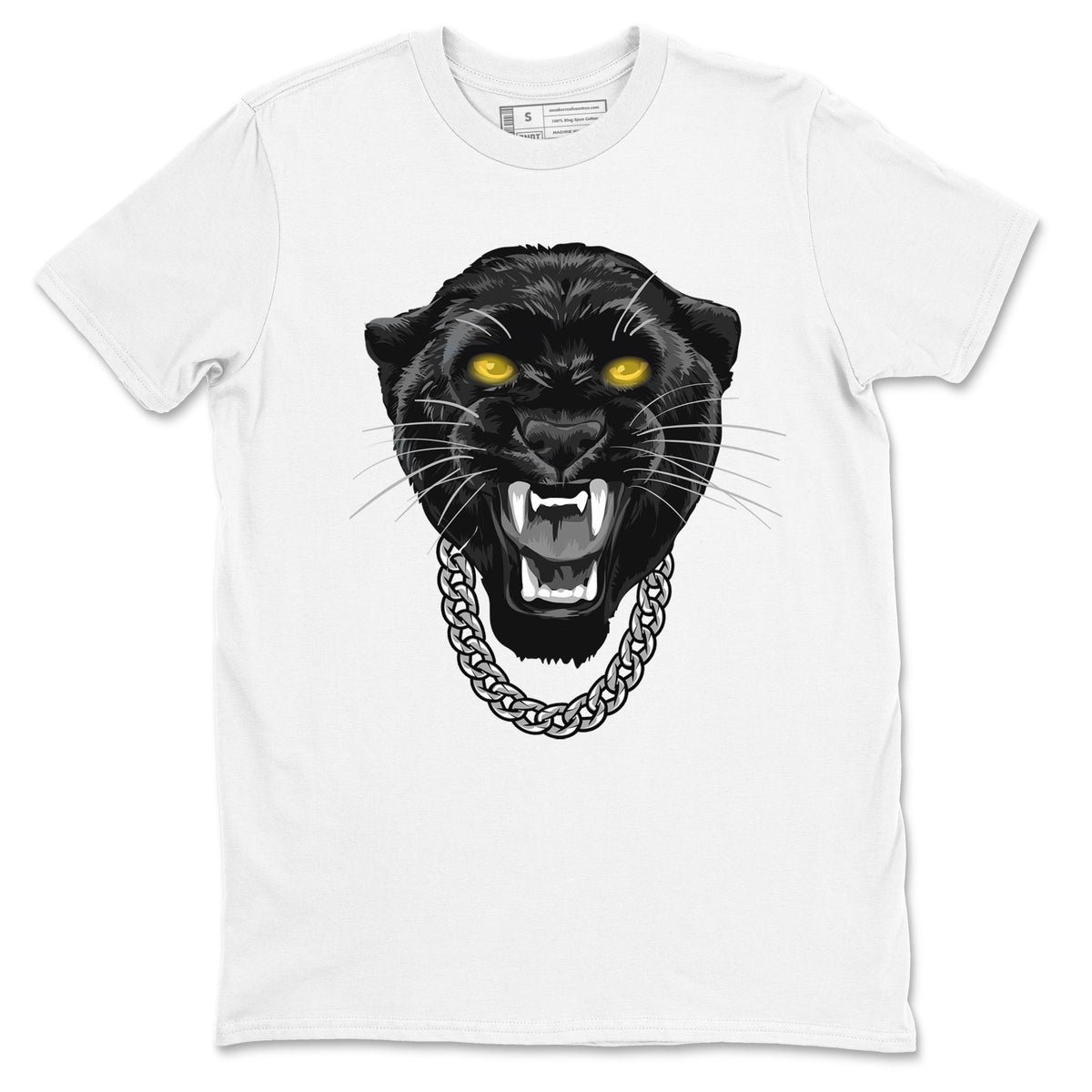 Air Jordan 5 Retro Black Cat Shirts To Match Jordans Gangster Black Cat Sneaker Shirts 5 Black Cat Drip Gear Zone Unisex Cotton Crew Neck White 2 crew neck shirts