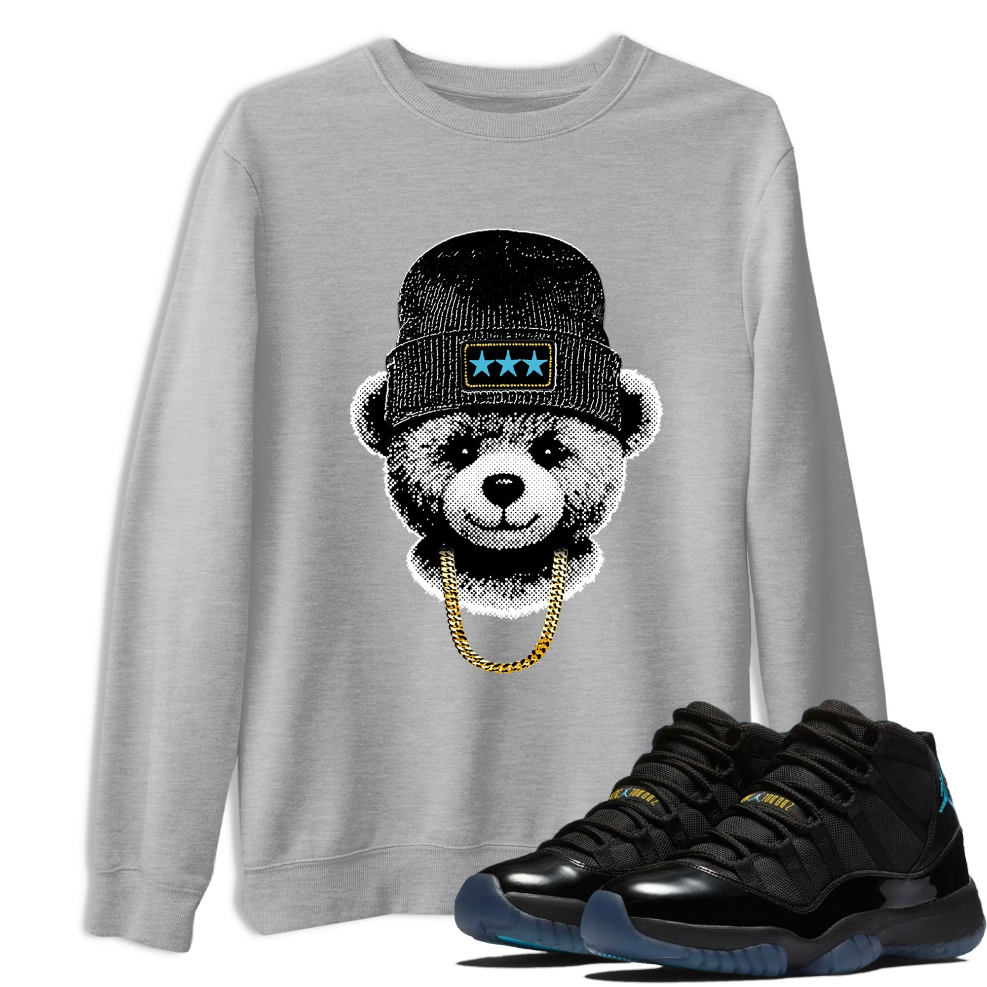 Sneaker Threads  Sneaker Tees To Match Air Jordan 11 Retro Gamma  Gangster Teddy Graphic Tee Heather Grey 1. Perfect for Jordan releases 2025 colorways.