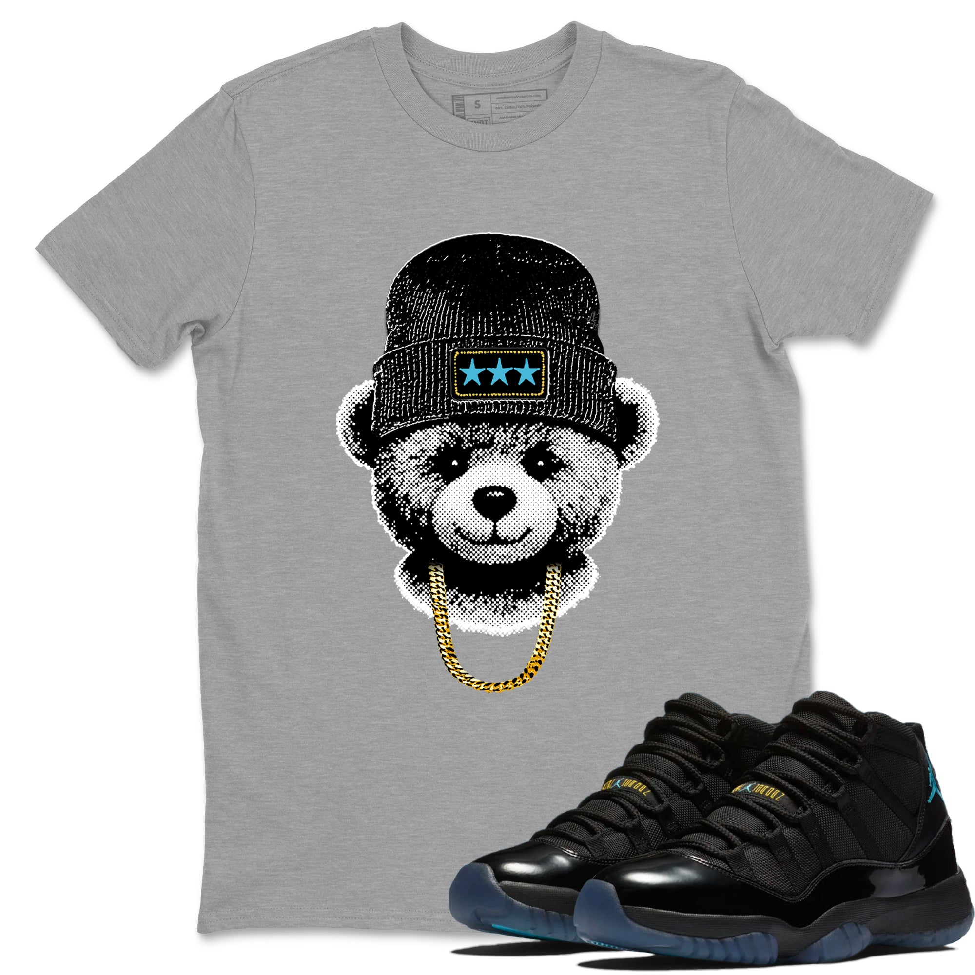 Sneaker Threads  Sneaker Tees To Match Air Jordan 11 Retro Gamma  Gangster Teddy Graphic Tee Heather Grey 1. Perfect for Jordan releases 2025 colorways.