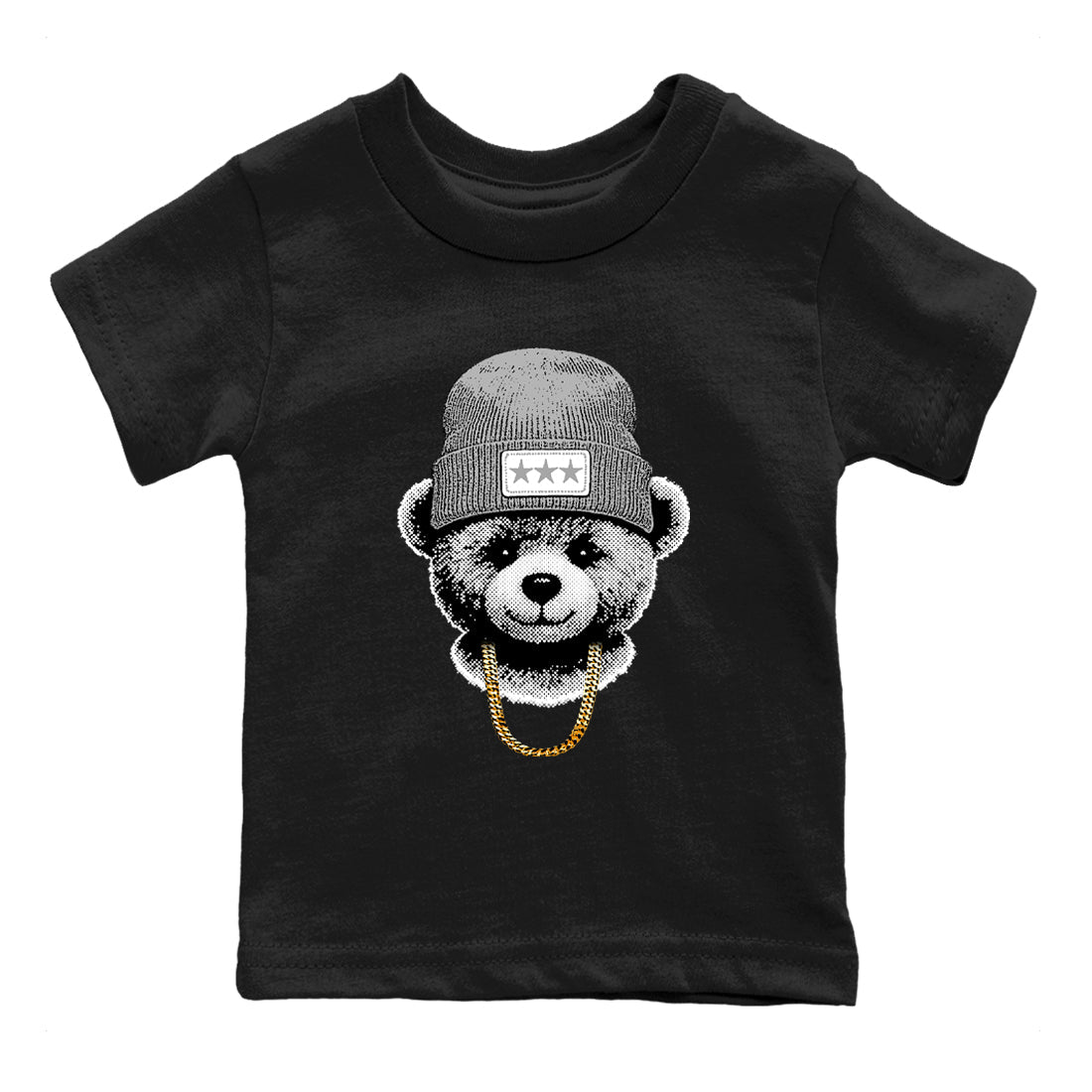11s Grand Finale Sneaker match tees  Sneaker Tees To Match Jordan 11 Grand Finale Sneakers  Gangster Teddy Kids Graphic T-Shirt Black 2