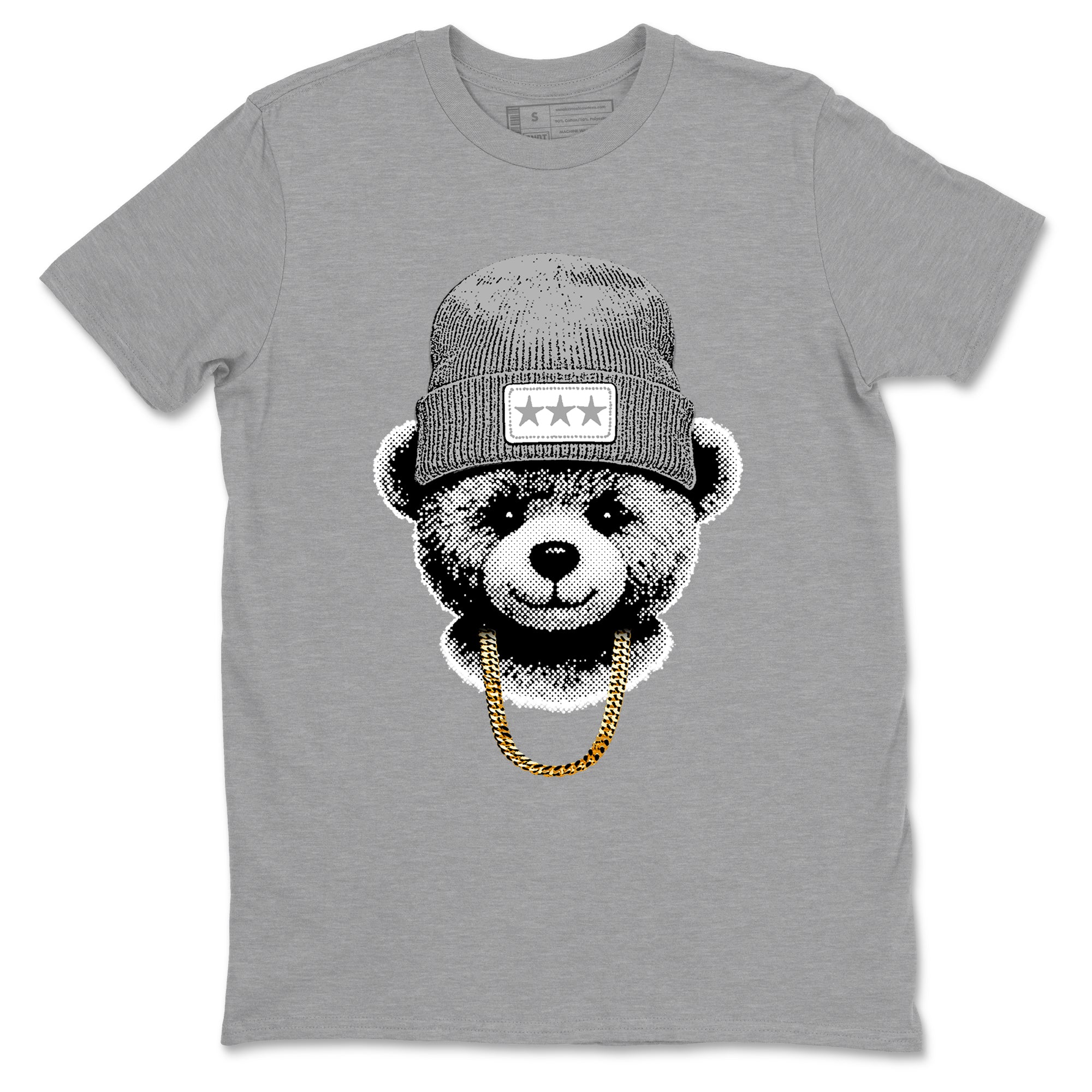 11s Grand Finale Sneaker match tees  Sneaker Tees To Match Jordan 11 Grand Finale Sneakers  Gangster Teddy Graphic Tee Heather Grey 2