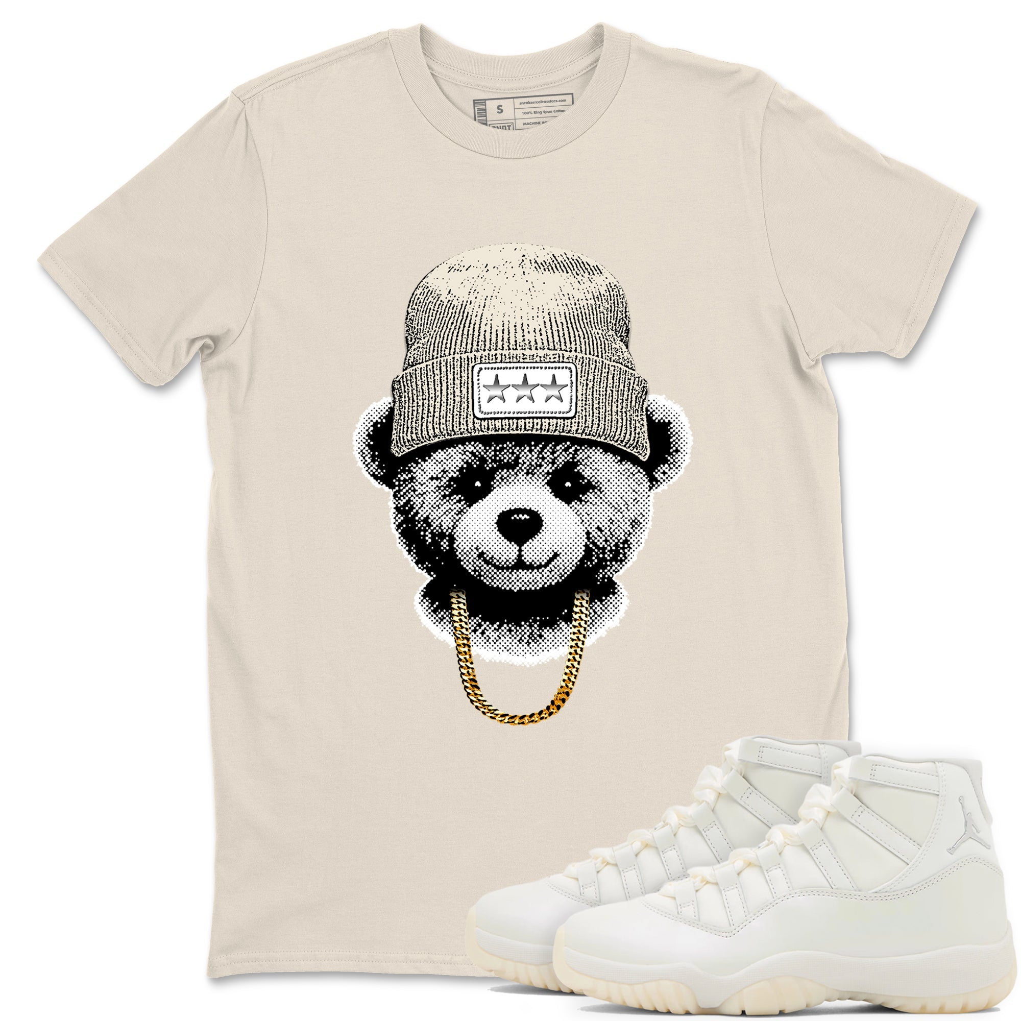 11s Grand Finale Sneaker match tees  Sneaker Tees To Match Jordan 11 Grand Finale Sneakers  Gangster Teddy Graphic Tee Natural 1