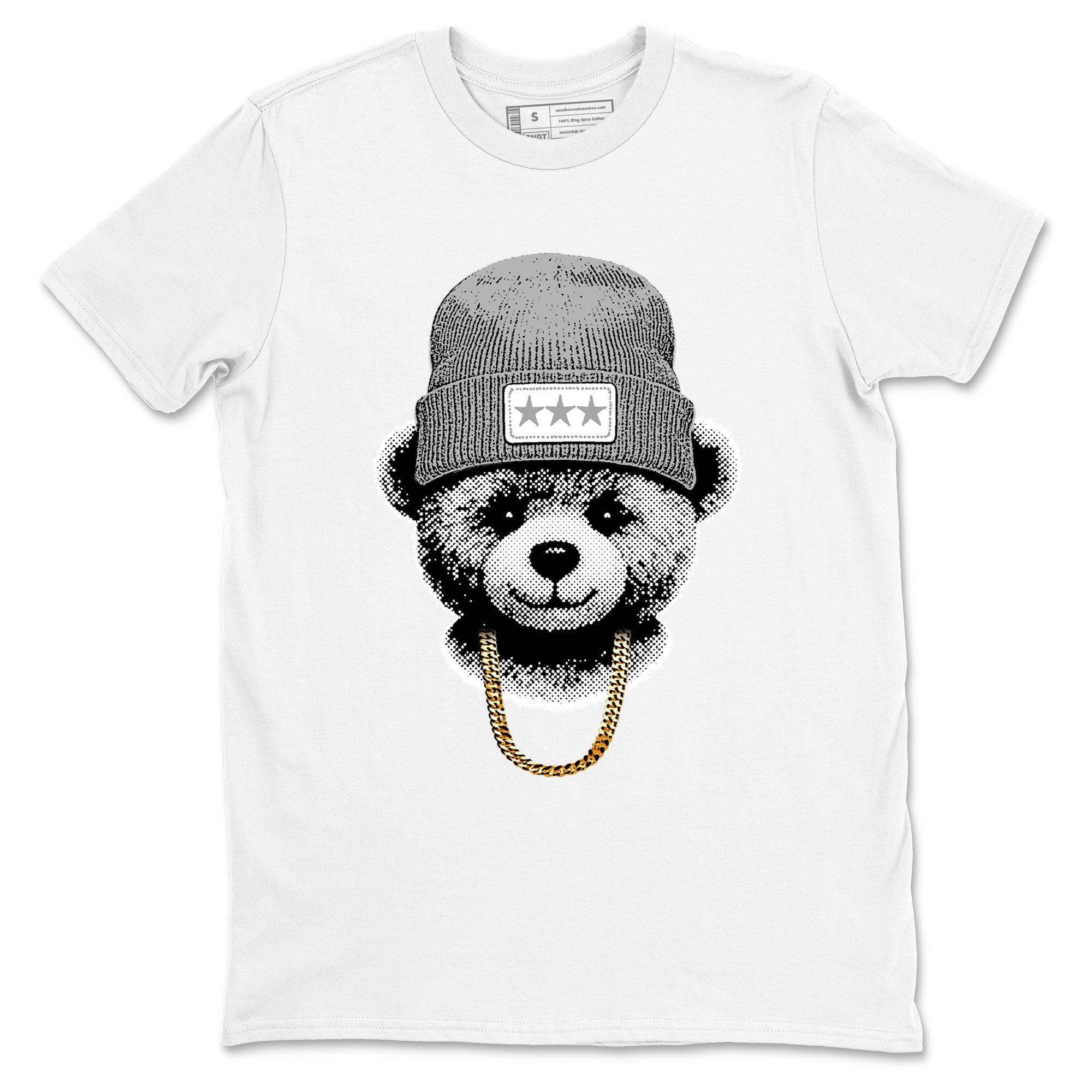 11s Grand Finale Sneaker match tees  Sneaker Tees To Match Jordan 11 Grand Finale Sneakers  Gangster Teddy Graphic Tee White 2