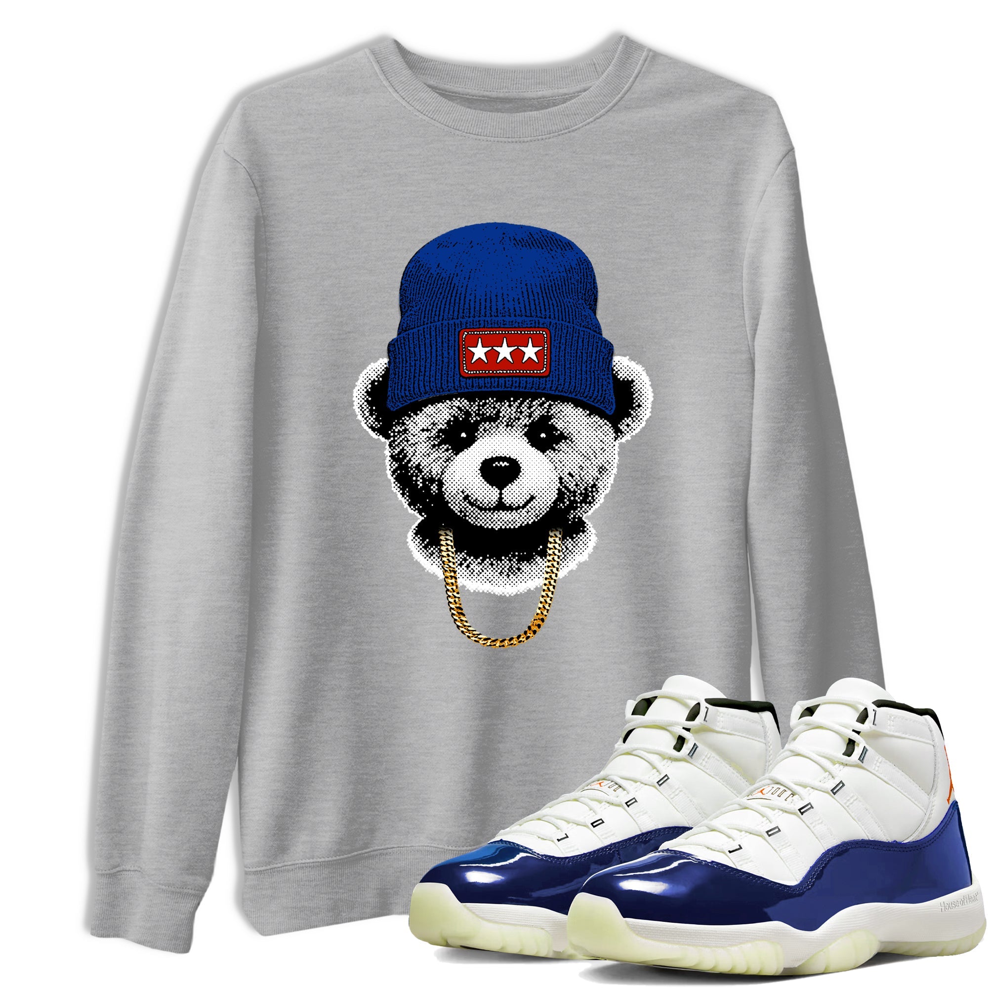 Sneaker Threads  Sneaker Tees To Match Air Jordan 11 Rare Air  Gangster Teddy Graphic Tee Heather Grey 1. Perfect for Jordan releases 2025 colorways.