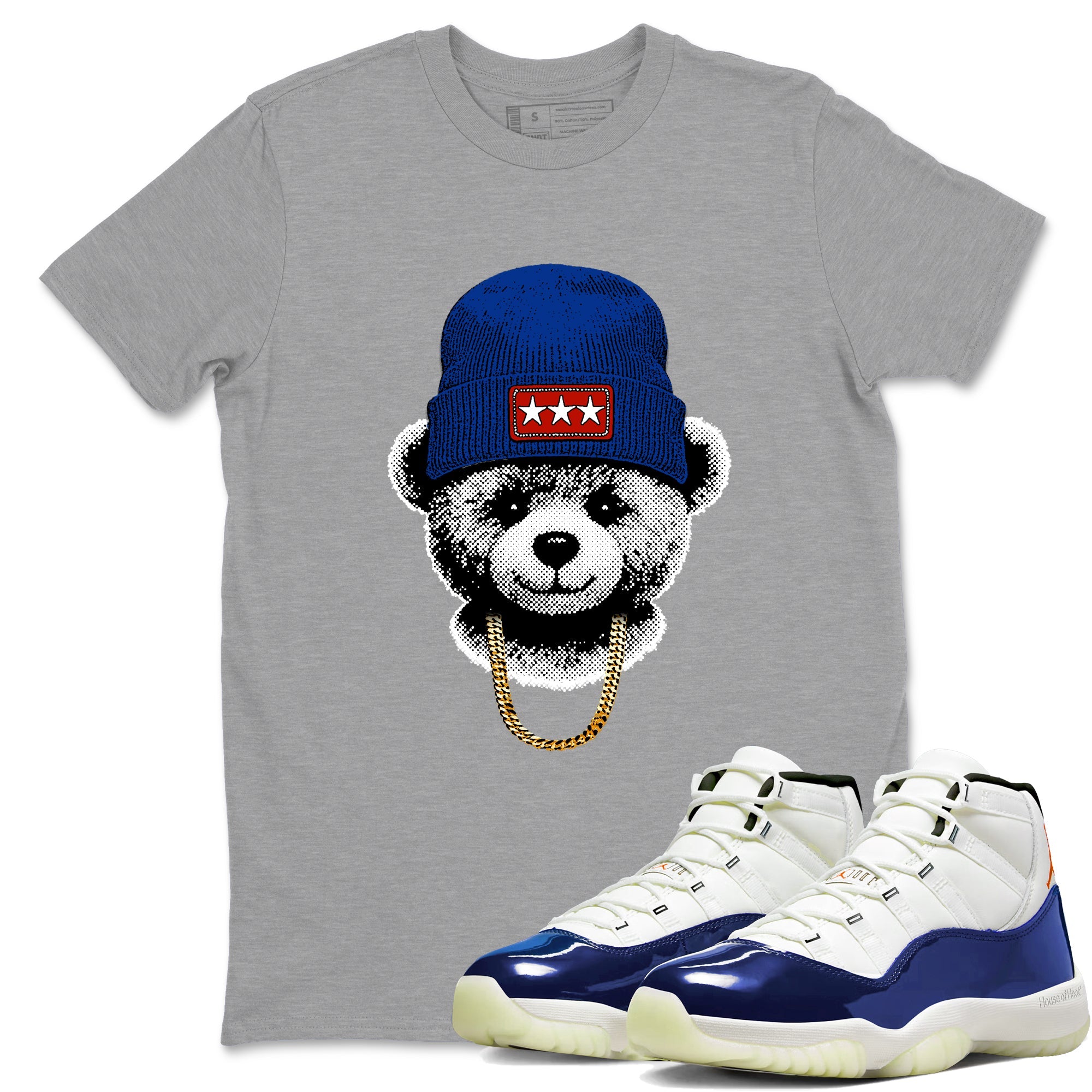 Sneaker Threads  Sneaker Tees To Match Air Jordan 11 Rare Air  Gangster Teddy Graphic Tee Heather Grey 1. Perfect for Jordan releases 2025 colorways.