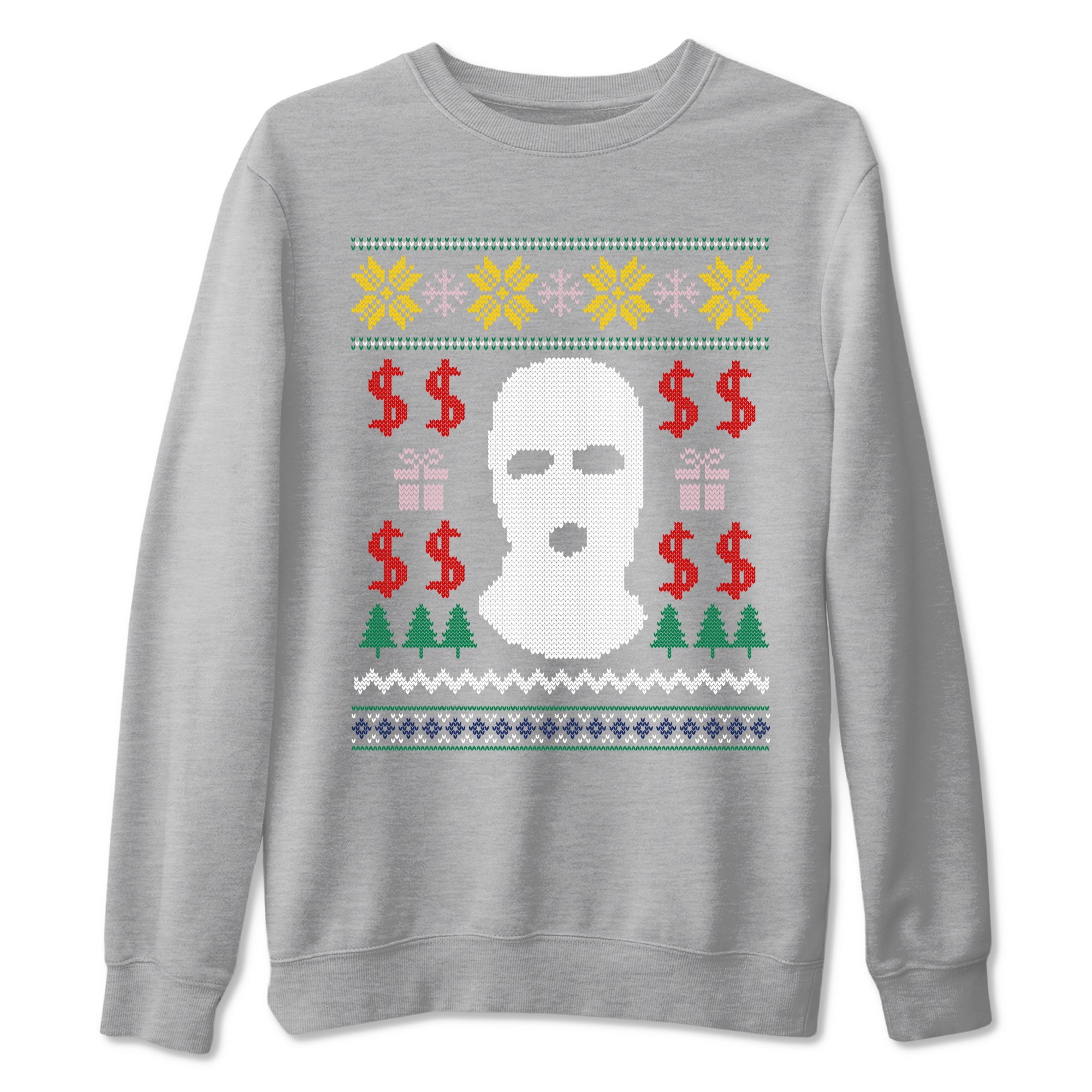 Air Force 3 Low x Nigo shirts to match jordans Christmas Gangster Ugly Sweater sneaker match tees Air Force 3 Blue Void and Tour Yellow match shoes to clothes Drip Gear Zone unisex cotton Heather Grey 2 shirts