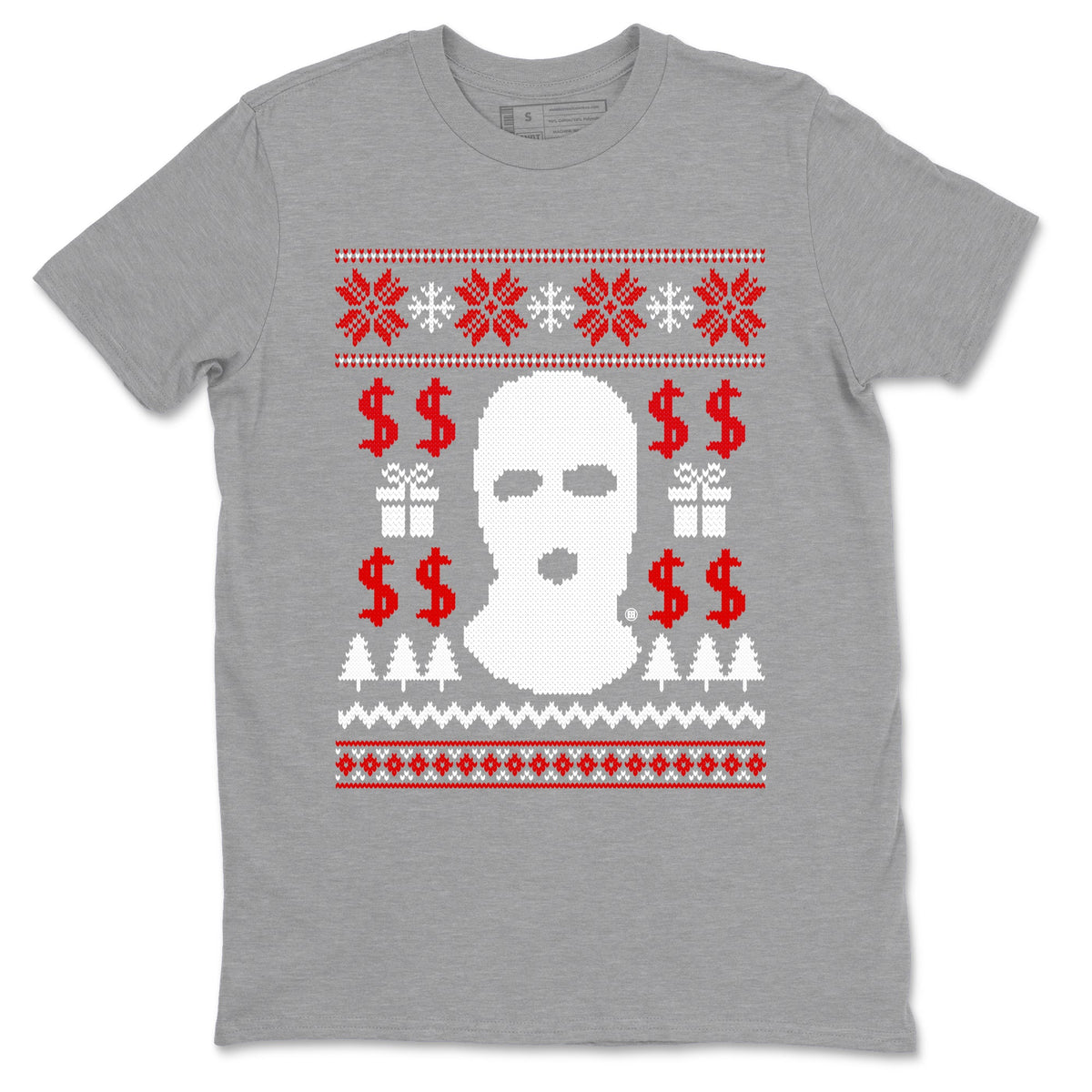 1s Black Toe Reimagined shirts to match jordans Gangster Ugly Sweater sneaker match tees Air Jordan 1 Retro High Black Toe Reimagined match shoes to clothes Drip Gear Zone unisex cotton Heather Grey 2 shirts