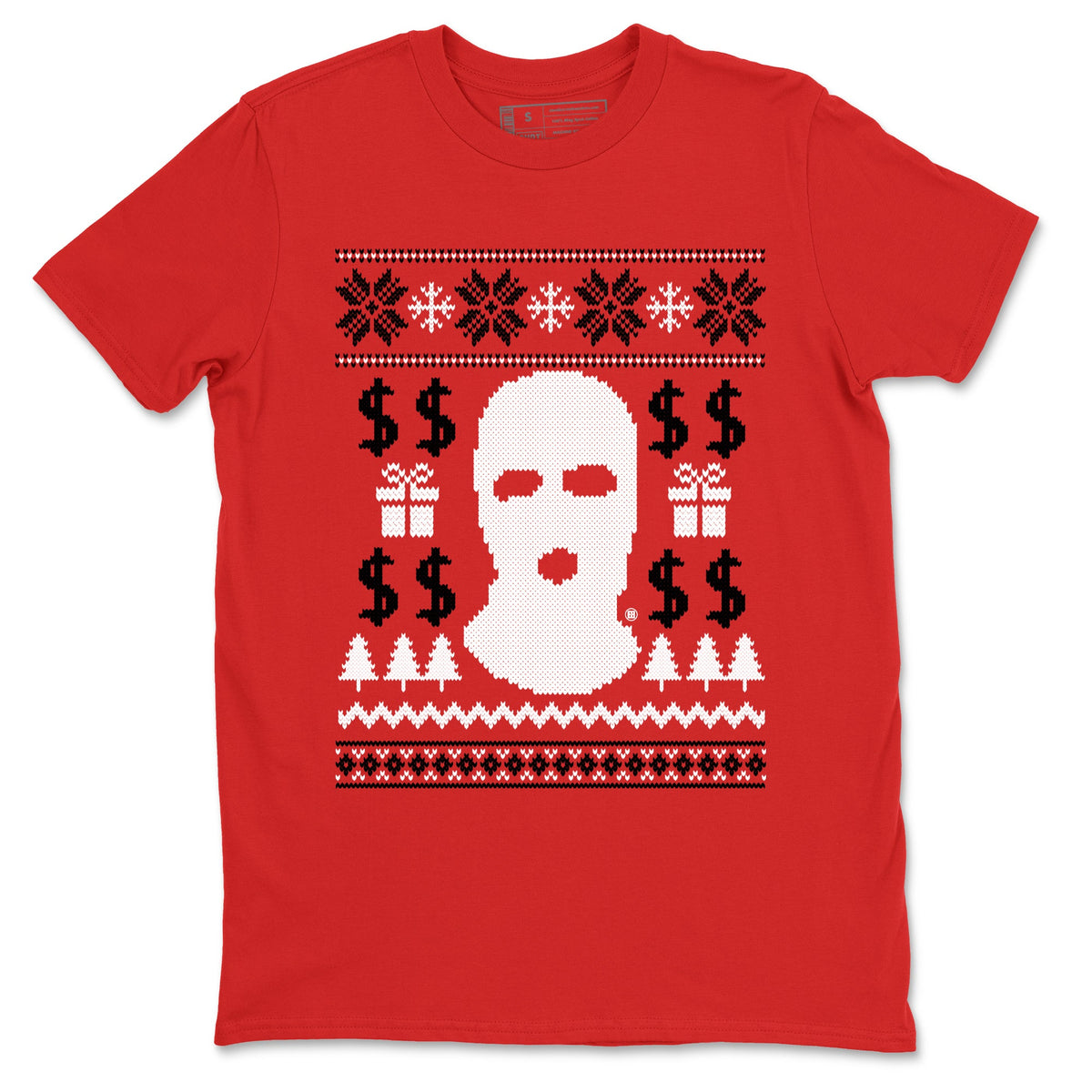 1s Black Toe Reimagined shirts to match jordans Gangster Ugly Sweater sneaker match tees Air Jordan 1 Retro High Black Toe Reimagined match shoes to clothes Drip Gear Zone unisex cotton Red 2 shirts