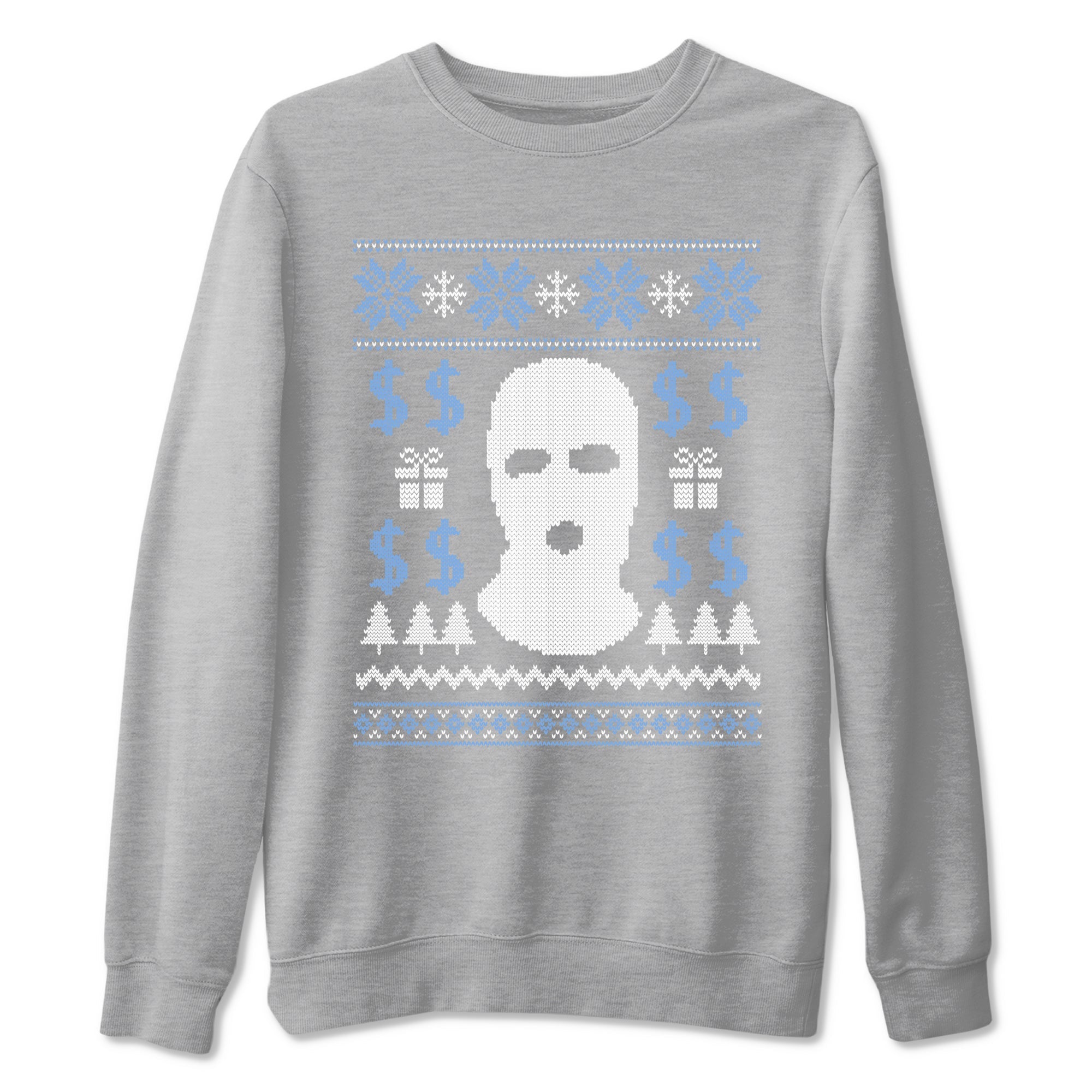 11s Legend Blue shirts to match jordans Christmas Gangster Ugly Sweater sneaker match tees Air Jordan 11 Retro Legend Blue match shoes to clothes Drip Gear Zone unisex cotton Heather Grey 2 shirts