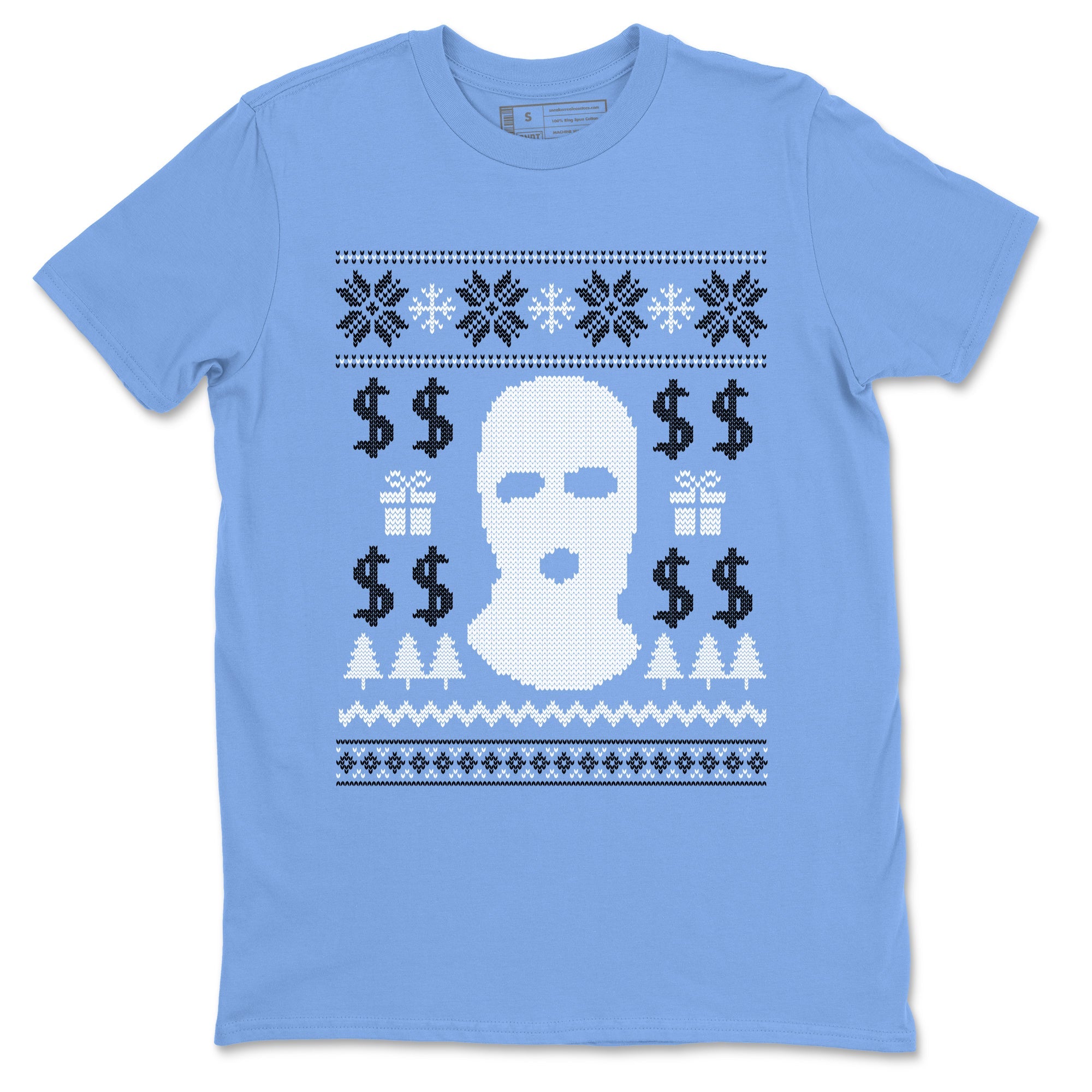 11s Legend Blue shirts to match jordans Christmas Gangster Ugly Sweater sneaker match tees Air Jordan 11 Retro Legend Blue match shoes to clothes Drip Gear Zone unisex cotton Carolina Blue 2 shirts