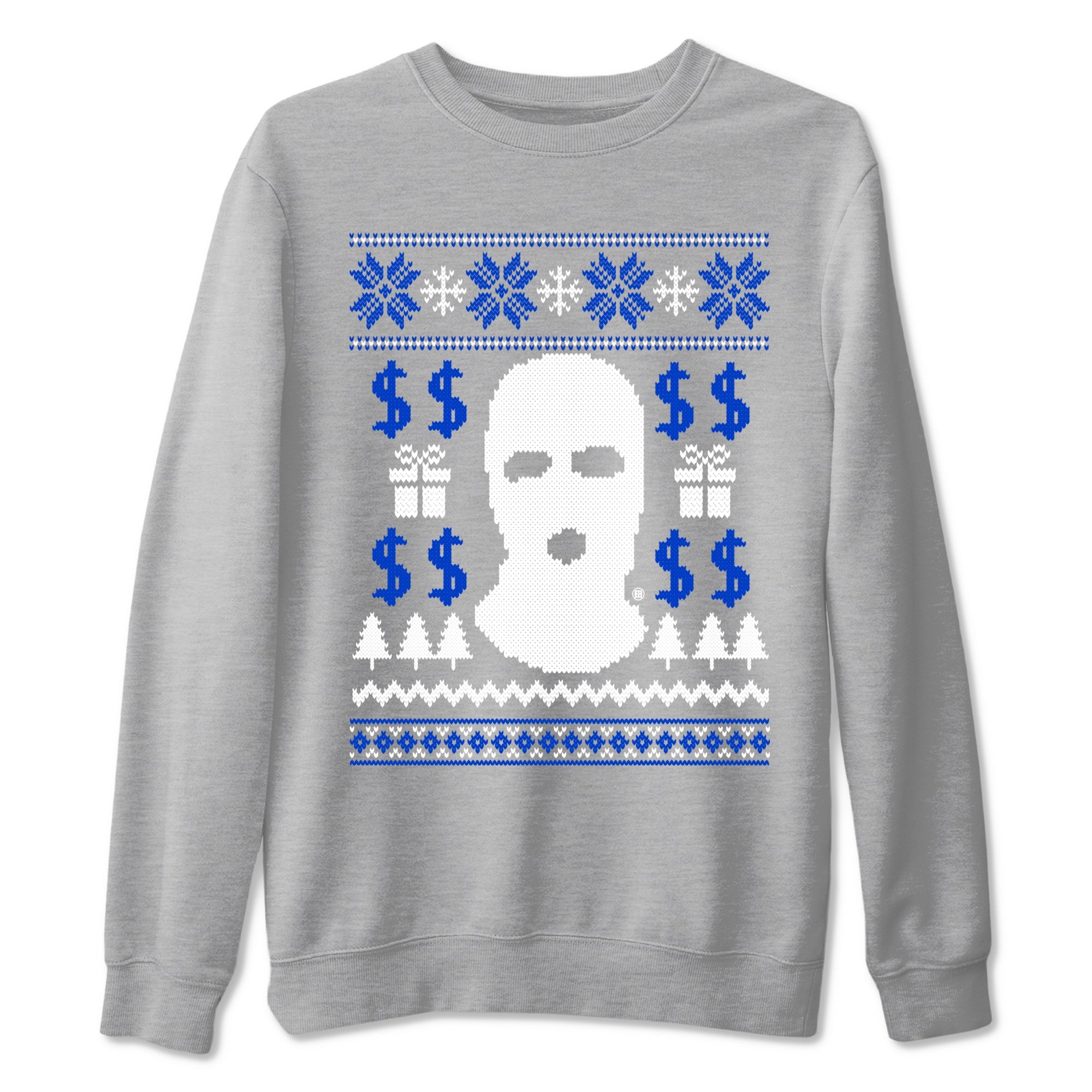 12s Blueberry shirts to match jordans Gangster Ugly Sweater sneaker match tees Air Jordan 12 Blueberry match shoes to clothes Drip Gear Zone unisex cotton Heather Grey 2 shirts