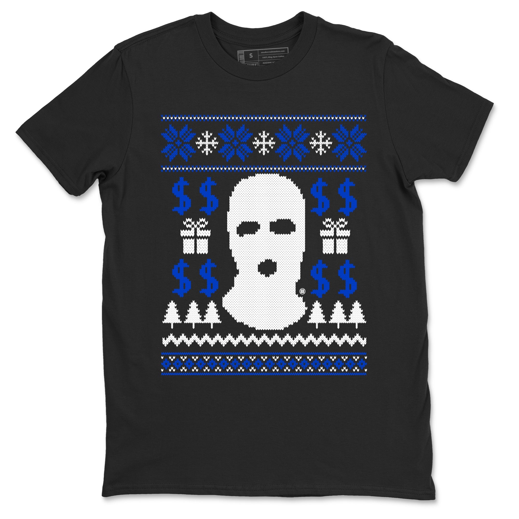 12s Blueberry shirts to match jordans Gangster Ugly Sweater sneaker match tees Air Jordan 12 Blueberry match shoes to clothes Drip Gear Zone unisex cotton Black 2 shirts