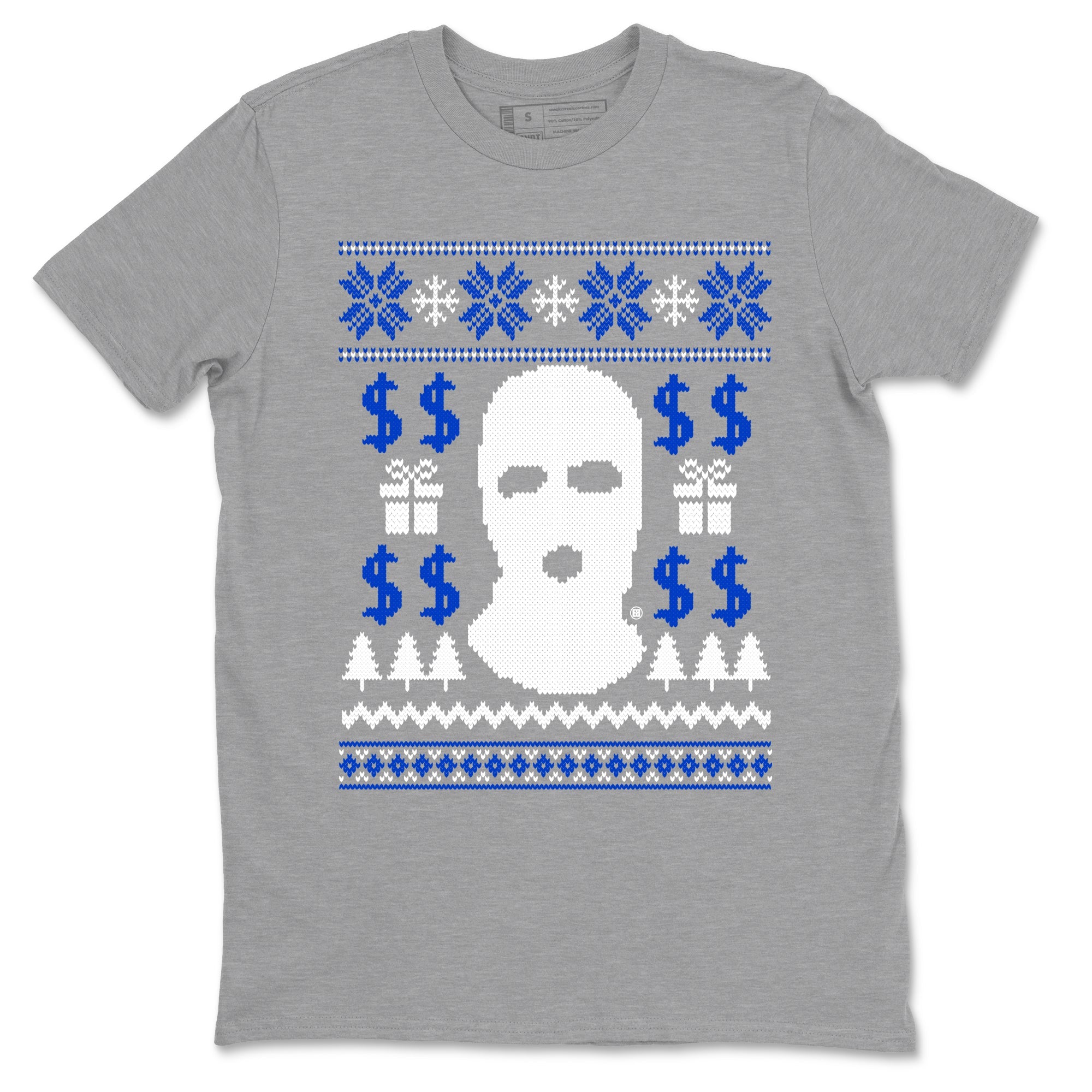 12s Blueberry shirts to match jordans Gangster Ugly Sweater sneaker match tees Air Jordan 12 Blueberry match shoes to clothes Drip Gear Zone unisex cotton Heather Grey 2 shirts