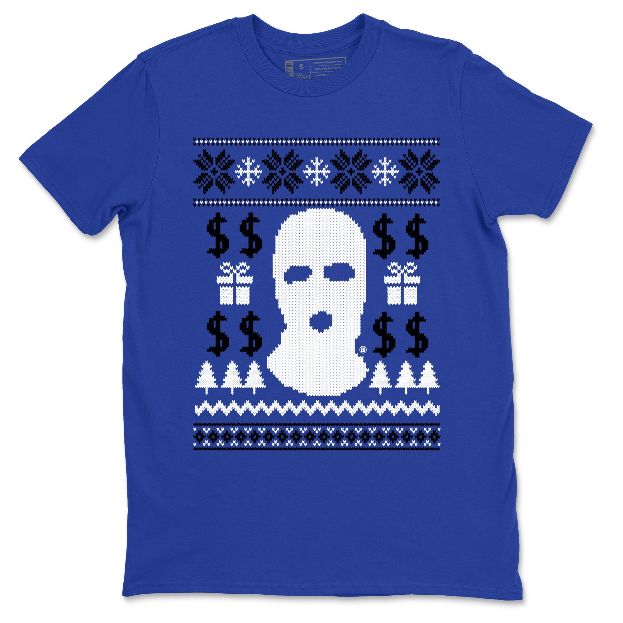 12s Blueberry shirts to match jordans Gangster Ugly Sweater sneaker match tees Air Jordan 12 Blueberry match shoes to clothes Drip Gear Zone unisex cotton Royal Blue 2 shirts