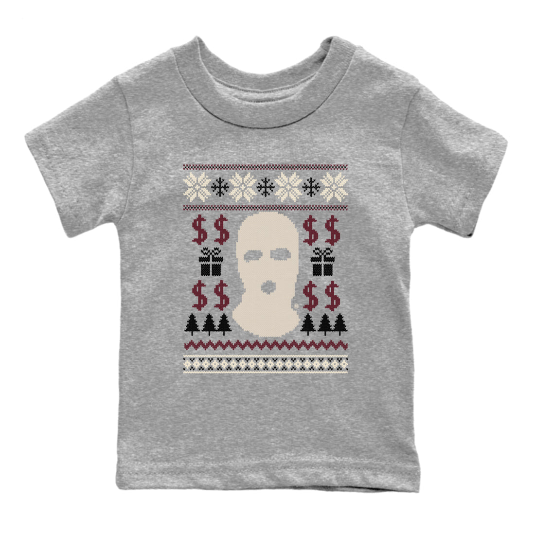 4s Retro A Ma Maniere x W.Y.W.S shirts to match jordans Gangster Ugly Sweater sneaker match tees Air Jordan 4 A Ma Maniere x Fossil Stone match shoes to clothes Drip Gear Zone Youth Baby Heather Grey 2 tee
