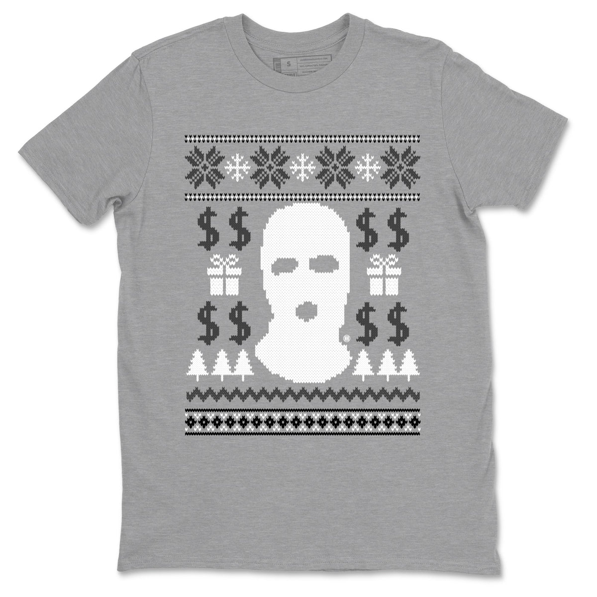 4s Wet Cement shirts to match jordans Gangster Ugly Sweater sneaker match tees Air Jordan 4 Retro SE Wet Cement match shoes to clothes Drip Gear Zone unisex cotton Heather Grey 2 shirts