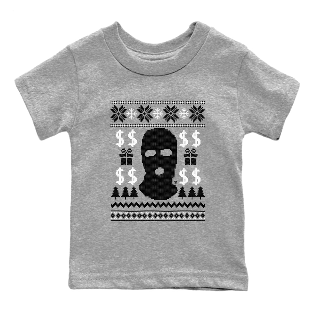 4s White Thunder shirts to match jordans Gangster Ugly Sweater sneaker match tees Air Jordan 4 Retro White Thunder match shoes to clothes Drip Gear Zone Youth Baby Heather Grey 2 tee