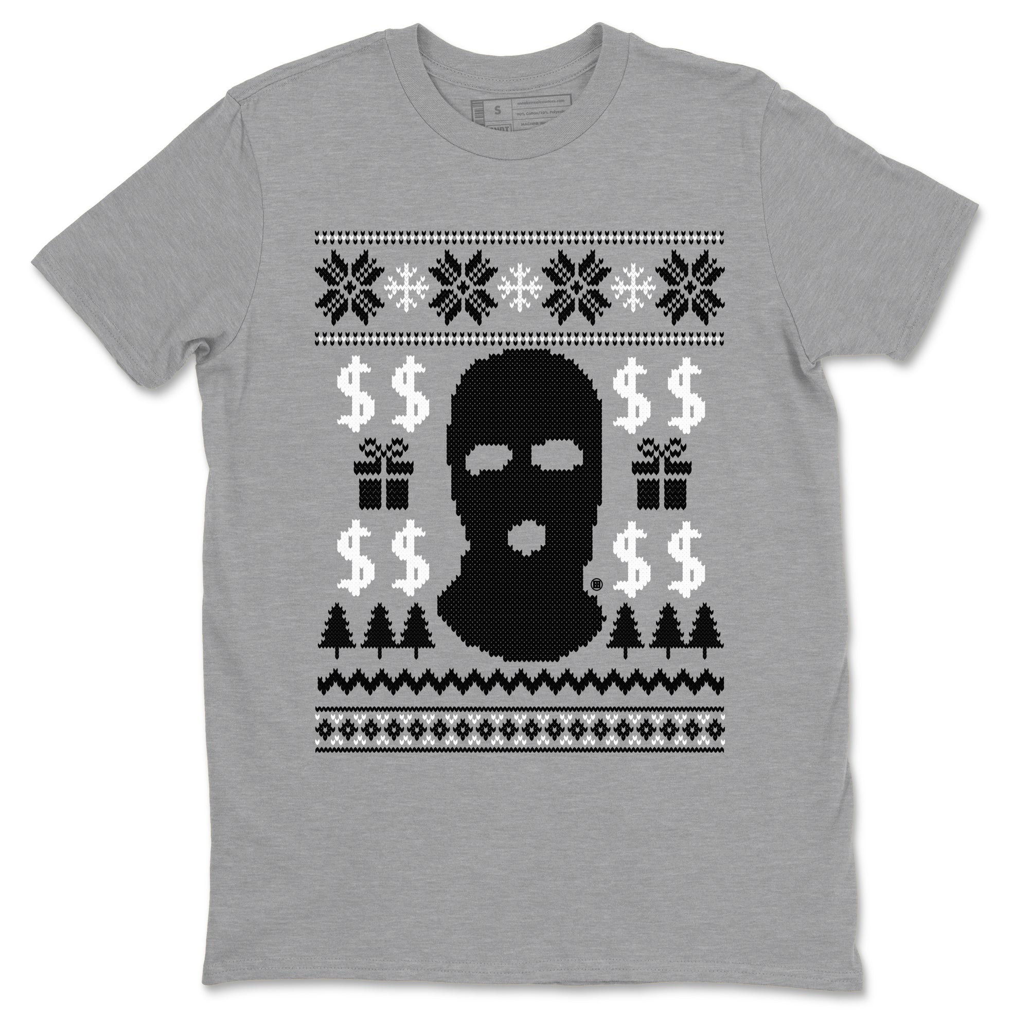 4s White Thunder shirts to match jordans Gangster Ugly Sweater sneaker match tees Air Jordan 4 Retro White Thunder match shoes to clothes Drip Gear Zone unisex cotton Heather Grey 2 shirts