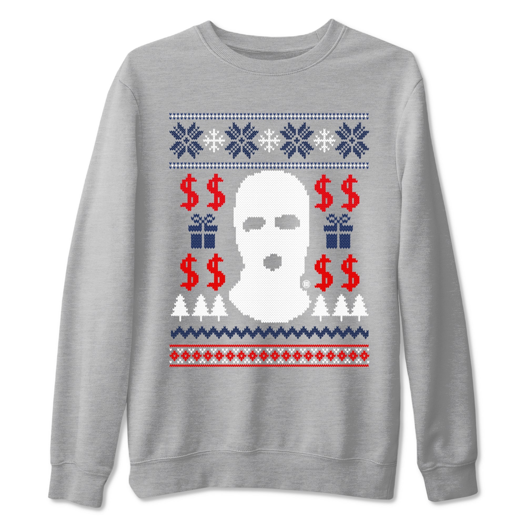 6s White And Midnight Navy shirts to match jordans Gangster Ugly Sweater sneaker match tees Air Jordan 6 Retro White And Midnight Navy match shoes to clothes Drip Gear Zone unisex cotton Heather Grey 2 shirts