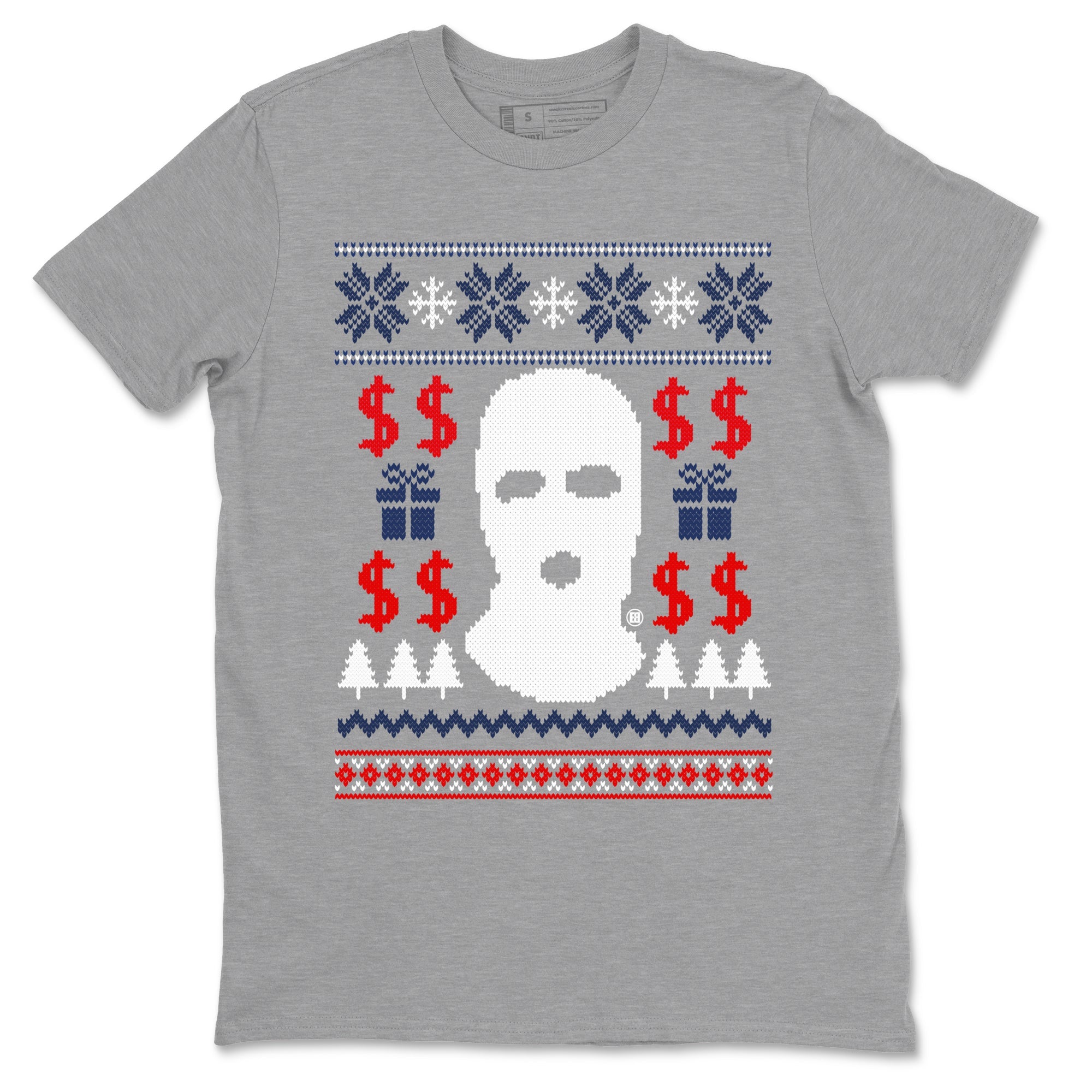 6s White And Midnight Navy shirts to match jordans Gangster Ugly Sweater sneaker match tees Air Jordan 6 Retro White And Midnight Navy match shoes to clothes Drip Gear Zone unisex cotton Heather Grey 2 shirts