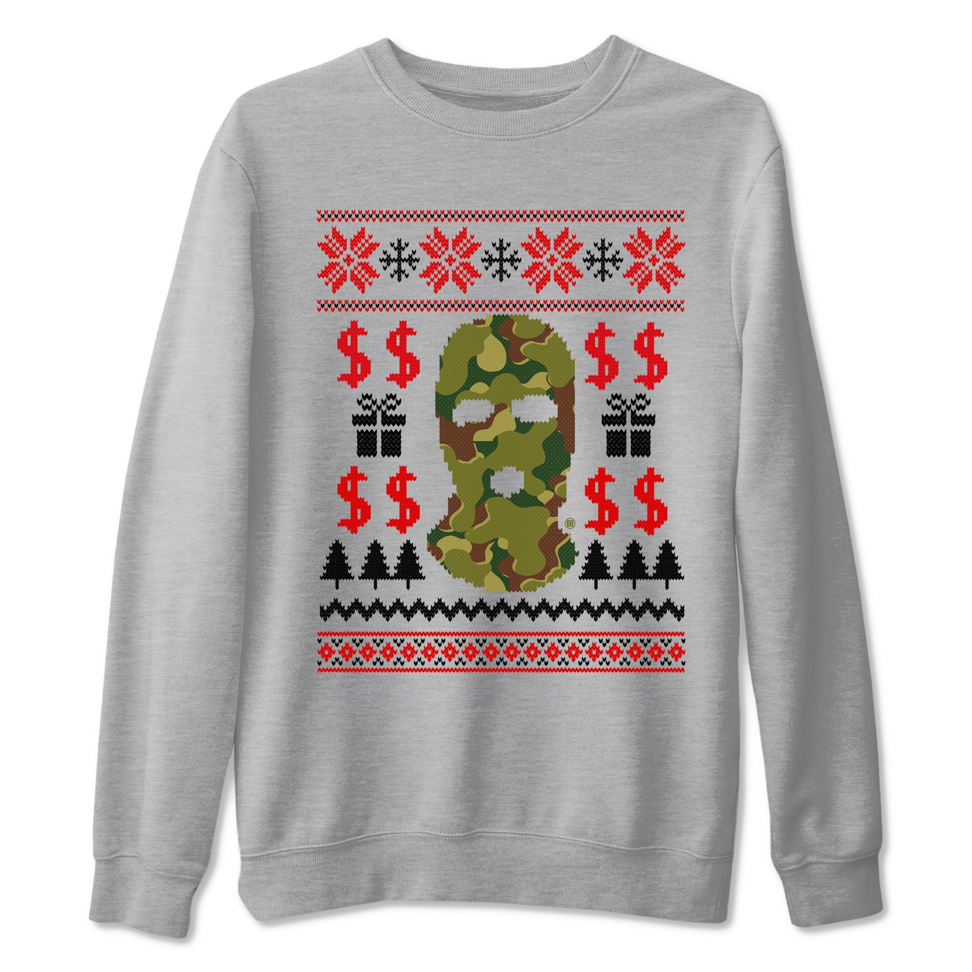 Air Max 90 sp Reverse Duck Camo shirts to match jordans Gangster Ugly Sweater sneaker match tees Air Max 90 Reverse Duck Camo match shoes to clothes Drip Gear Zone unisex cotton Heather Grey 2 shirts