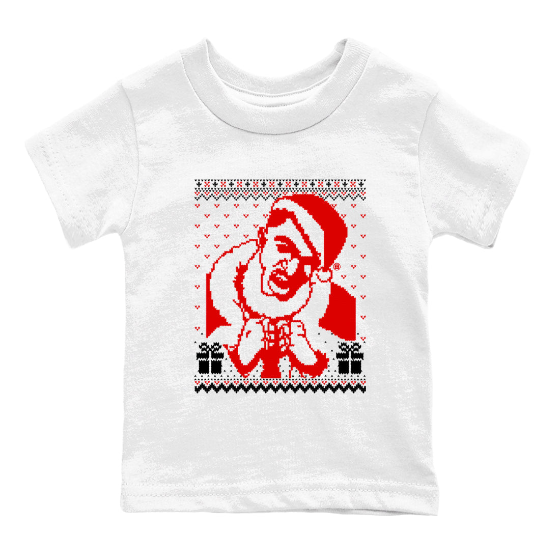 1s Black Toe Reimagined shirts to match jordans X Mas Gift Christmas Gangster Wrapper sneaker match tees Air Jordan 1 High OG Black Toe Reimagined match shoes to clothes Drip Gear Zone Youth Baby White 2 tee