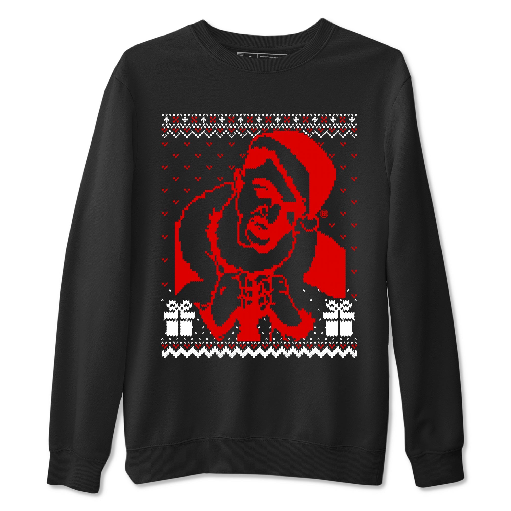 1s Black Toe Reimagined shirts to match jordans X Mas Gift Christmas Gangster Wrapper sneaker match tees Air Jordan 1 High OG Black Toe Reimagined match shoes to clothes Drip Gear Zone unisex cotton Black 2 shirts