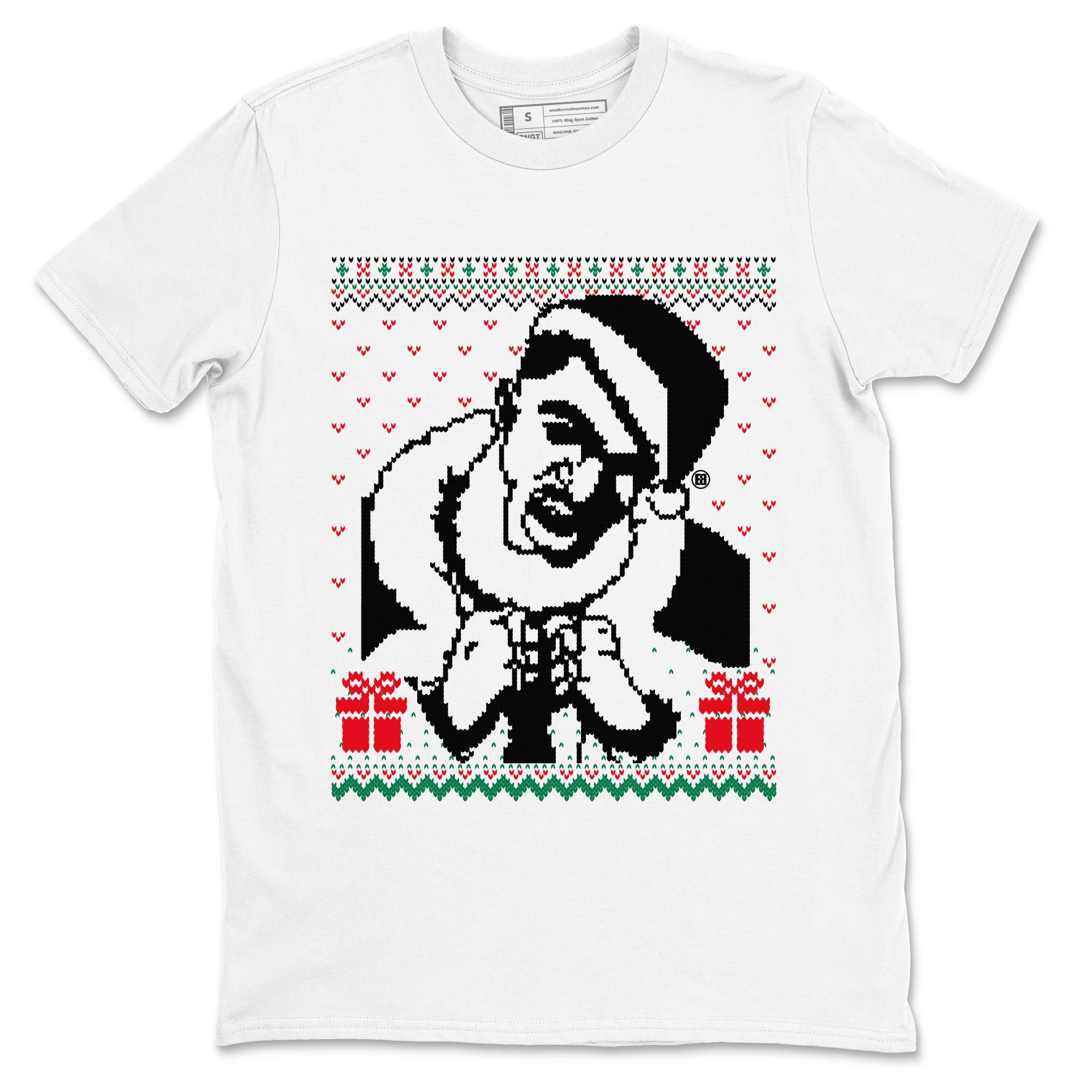 2s Christmas shirts to match jordans X Mas Gift Christmas Gangster Wrapper sneaker match tees Air Jordan 2 Retro Christmas match shoes to clothes Drip Gear Zone unisex cotton White 2 shirts