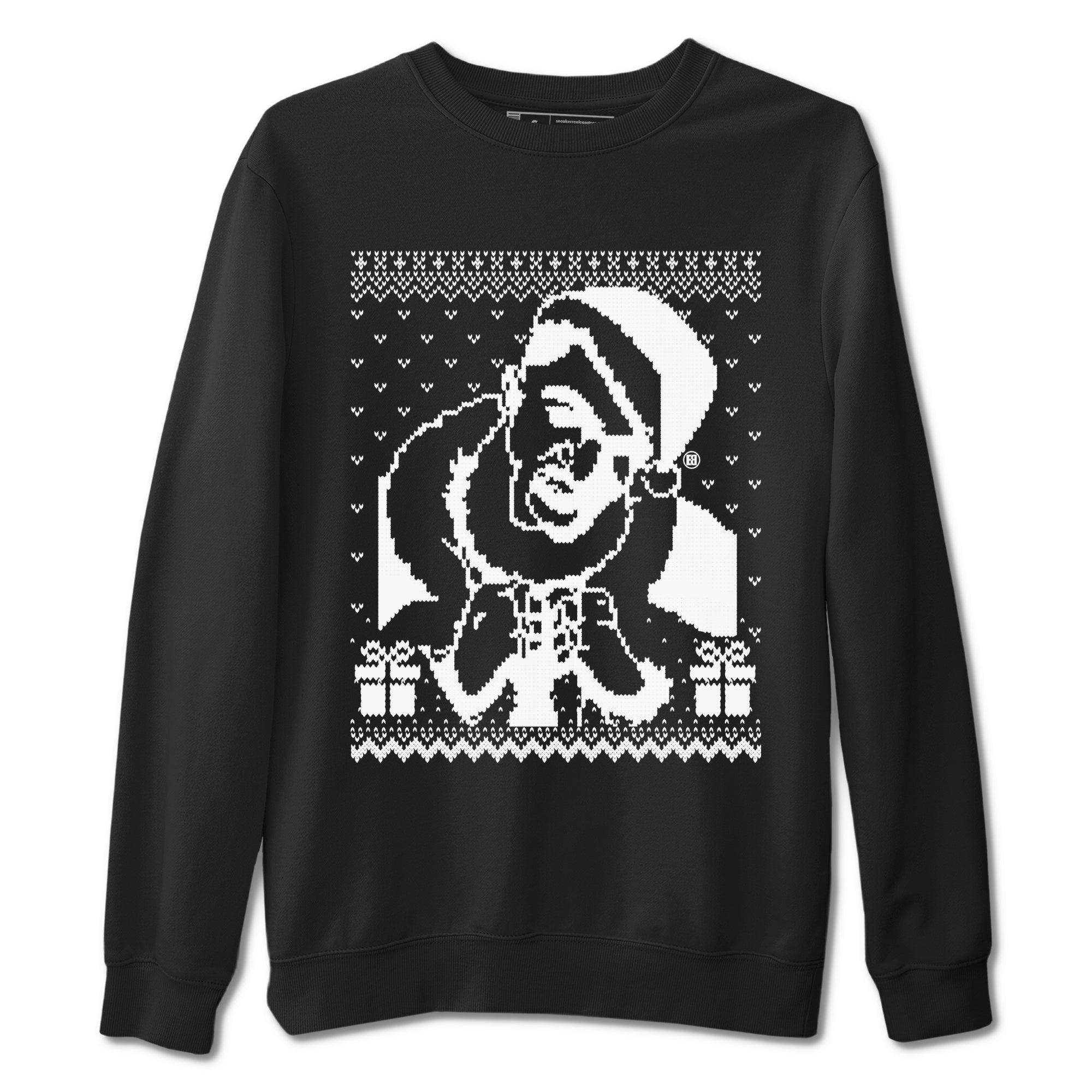 4s White Thunder shirts to match jordans X Mas Gift Christmas Gangster Wrapper sneaker match tees Air Jordan 4 Retro White Thunder match shoes to clothes Drip Gear Zone unisex cotton Black 2 shirts