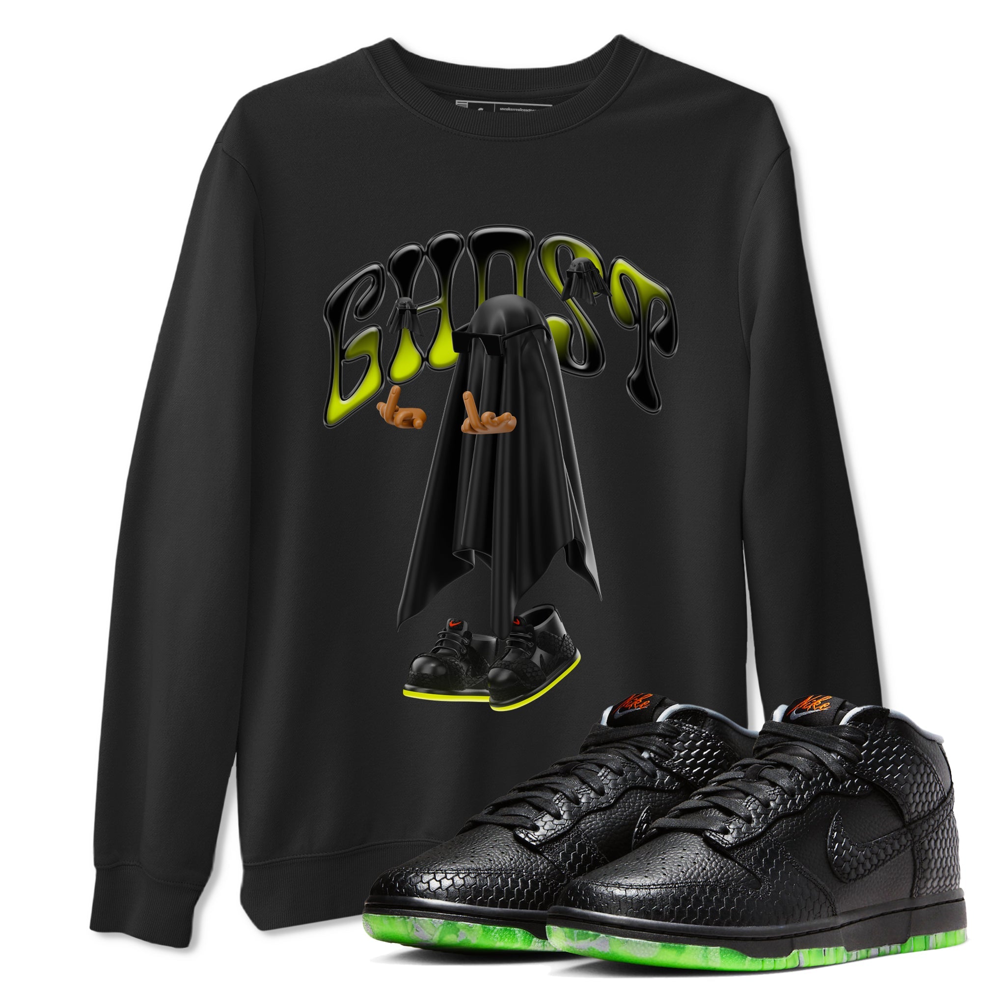 Dunk Halloween shirt to match jordans Ghost Gang sneaker tees halloween horror nights Nike Dunk Halloween Drip Gear Zone Unisex Black 1 T-Shirt