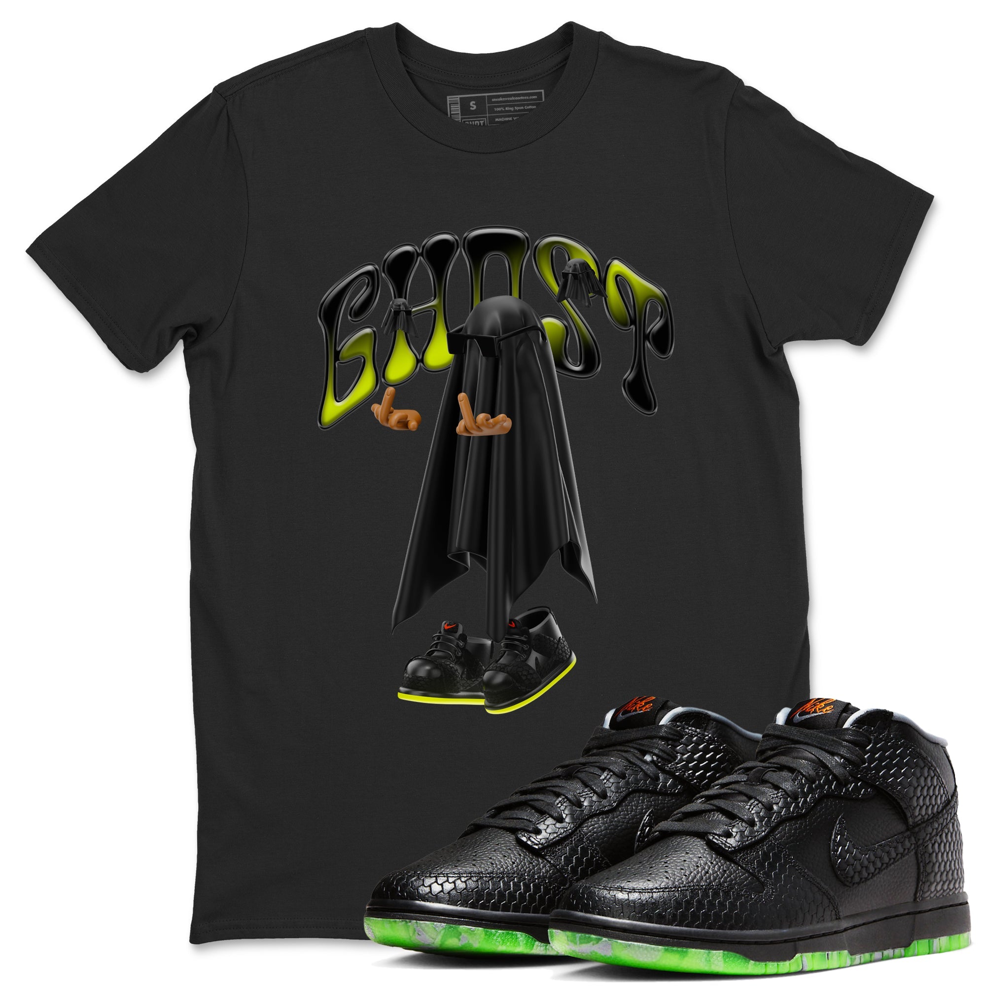 Dunk Halloween shirt to match jordans Ghost Gang sneaker tees halloween horror nights Nike Dunk Halloween Drip Gear Zone Unisex Black 1 T-Shirt