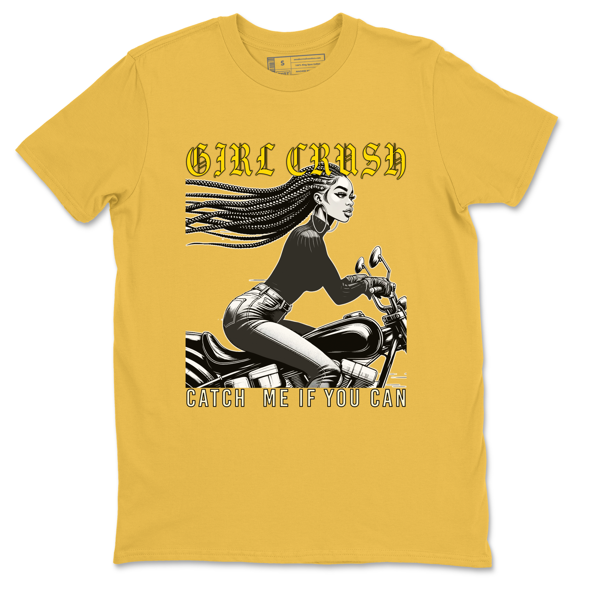 4s Vivid Sulfur shirt to match jordans Girl Crash sneaker tees AJ4 Vivid Sulfur Streetwear Brand Drip Gear Zone unisex cotton Daisy 2 crew neck shirt