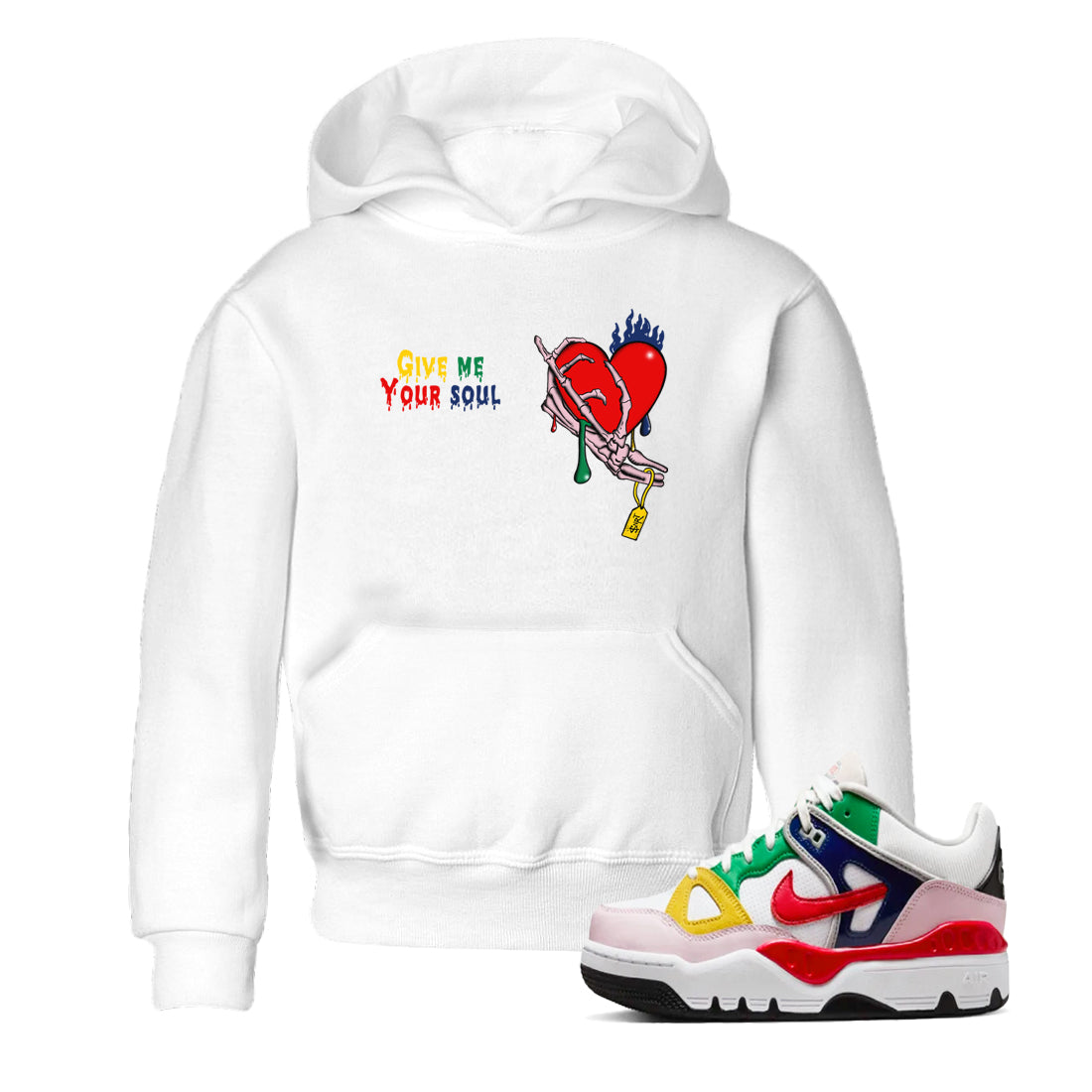 AF 3 Nigo shirtsto match jordans Give Me Your Soul sneaker match tees Air Force 3 Low x Nigo Blue Void and Tour Yellow match shoes to clothes Drip Gear Zone Youth Baby White 1 tee