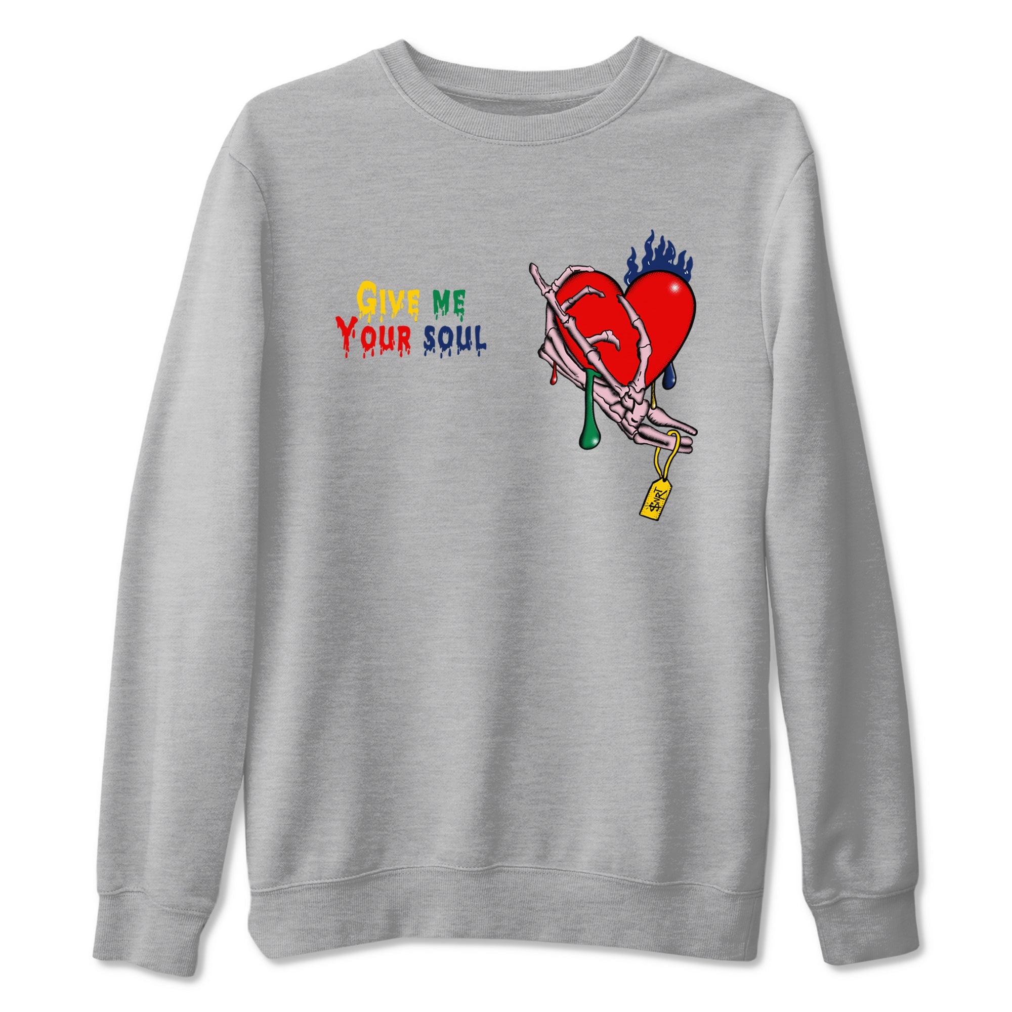 AF 3 Nigo shirtsto match jordans Give Me Your Soul sneaker match tees Air Force 3 Low x Nigo Blue Void and Tour Yellow match shoes to clothes Drip Gear Zone unisex cotton Heather Grey 2 shirts