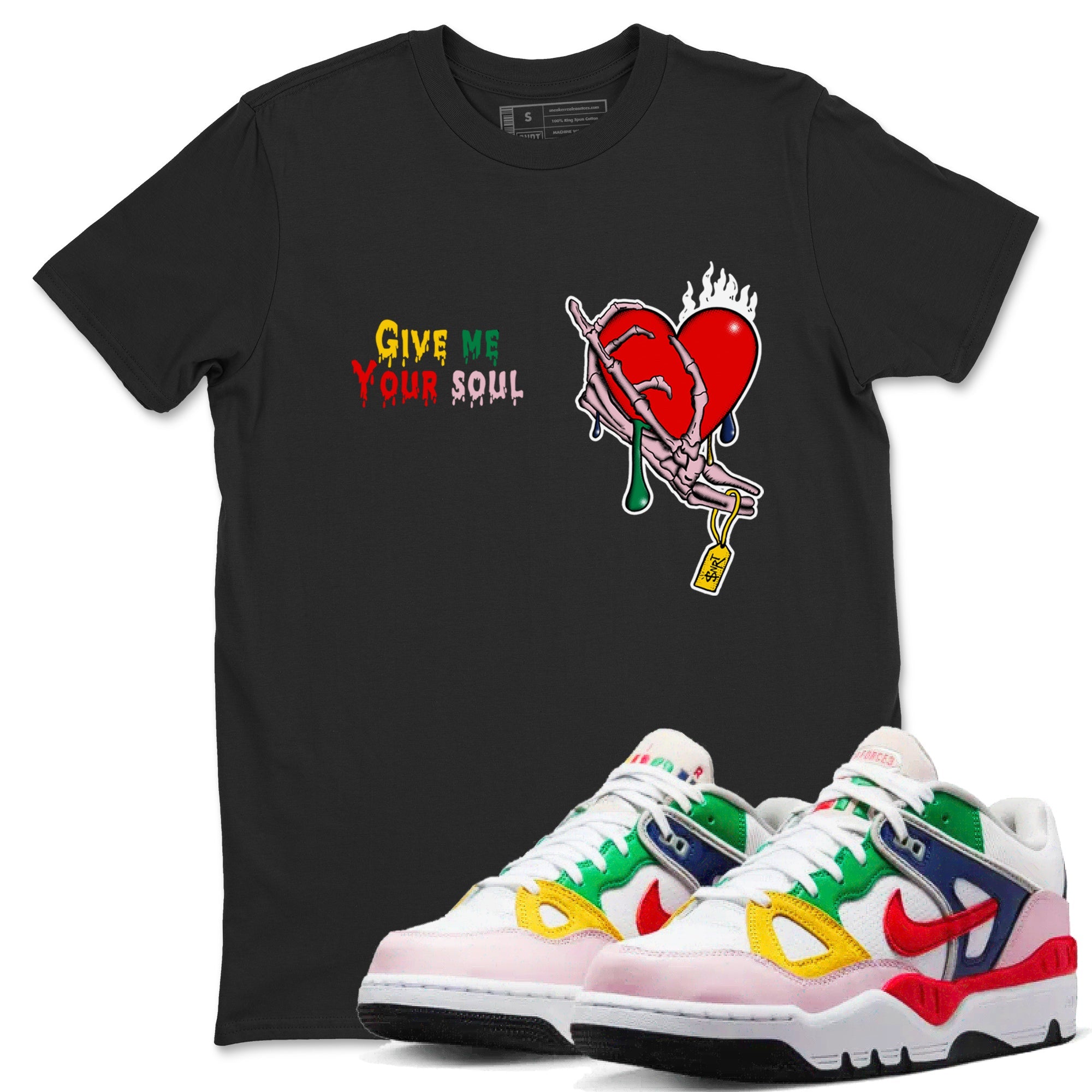 AF 3 Nigo shirtsto match jordans Give Me Your Soul sneaker match tees Air Force 3 Low x Nigo Blue Void and Tour Yellow match shoes to clothes Drip Gear Zone unisex cotton Black 1 shirts