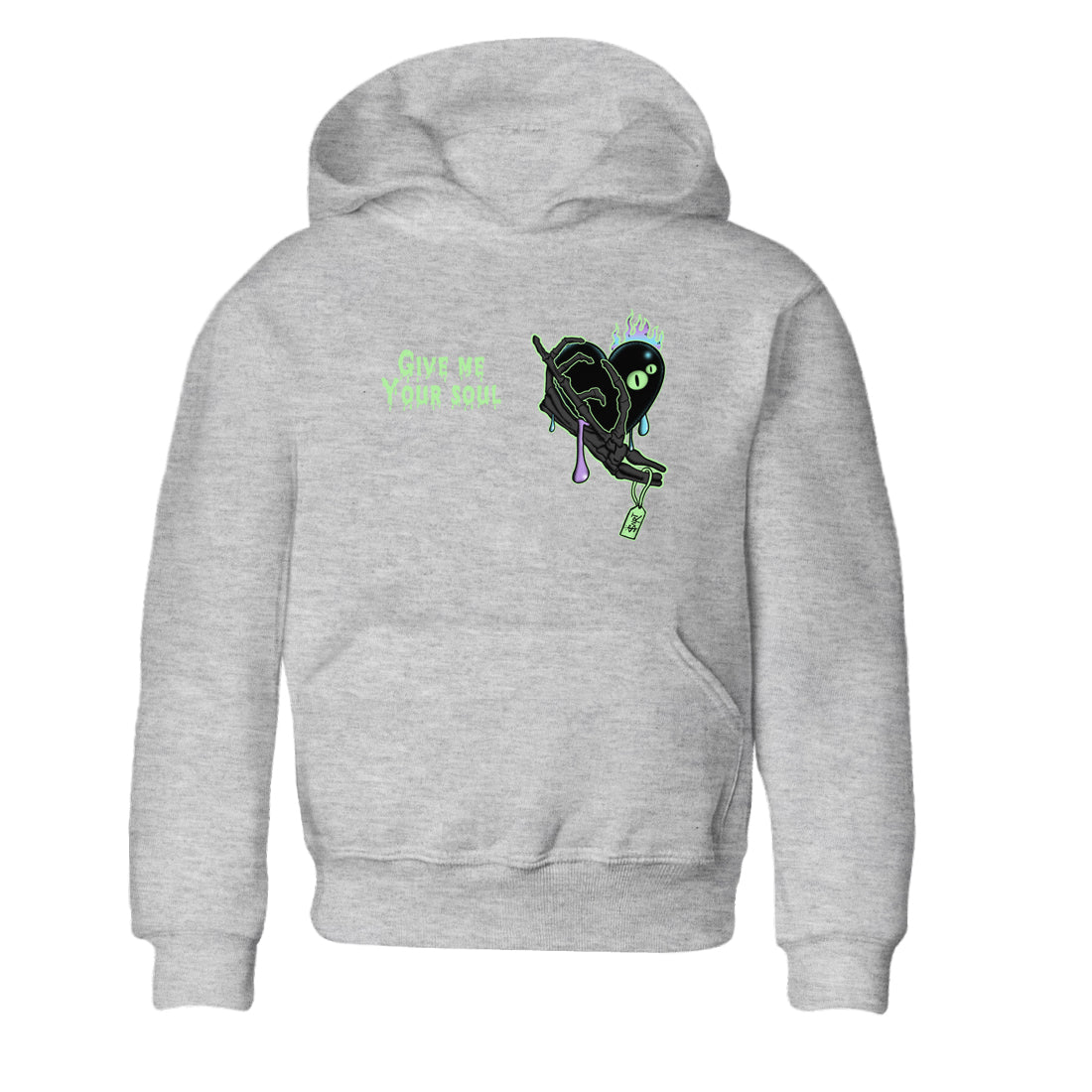 1s Fortune Fly shirts to match jordans Give Me Your Soul sneaker match tees Air Jordan 1 Fortune Fly match shoes to clothes Drip Gear Zone Youth Baby Heather Grey 2 tee