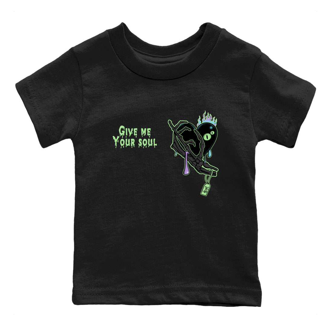 1s Fortune Fly shirts to match jordans Give Me Your Soul sneaker match tees Air Jordan 1 Fortune Fly match shoes to clothes Drip Gear Zone Youth Baby Black 2 tee