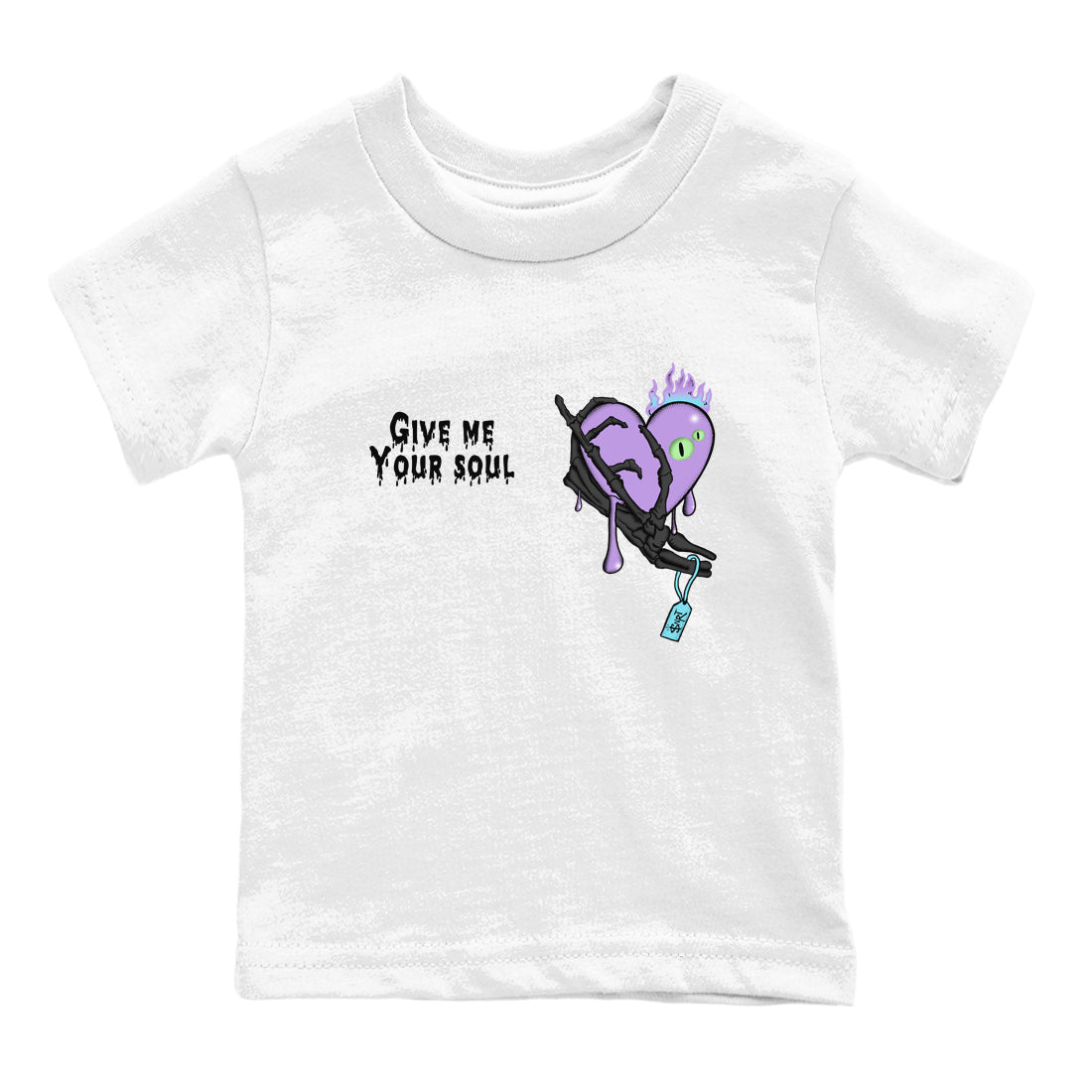 1s Fortune Fly shirts to match jordans Give Me Your Soul sneaker match tees Air Jordan 1 Fortune Fly match shoes to clothes Drip Gear Zone Youth Baby White 2 tee