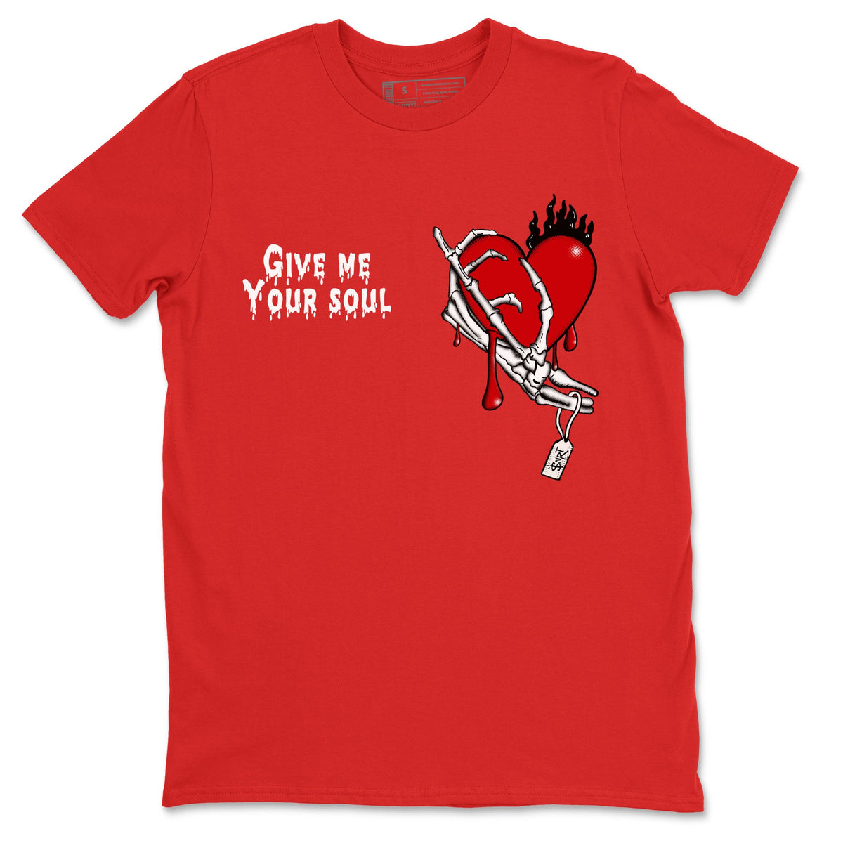 1s Lost & Found shirts to match jordans Give Me Your Soul sneaker match tees Air Jordan 1 Lost & Found Drip Gear Zone unisex cotton Red 2 crew neck shirts