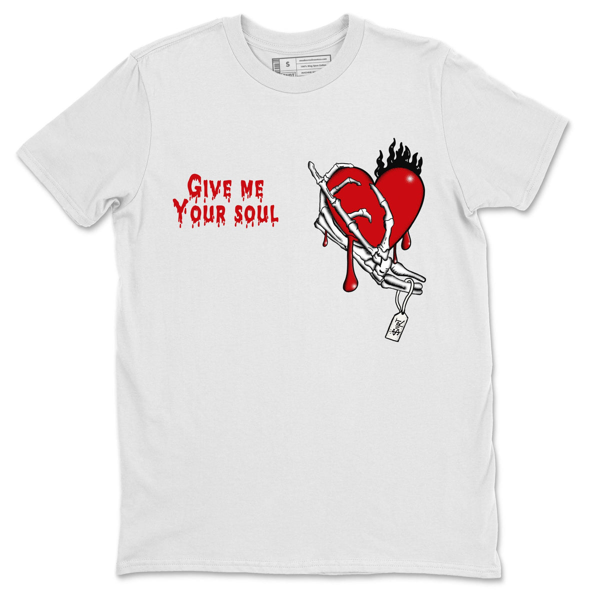 1s Lost & Found shirts to match jordans Give Me Your Soul sneaker match tees Air Jordan 1 Lost & Found Drip Gear Zone unisex cotton White 2 crew neck shirts