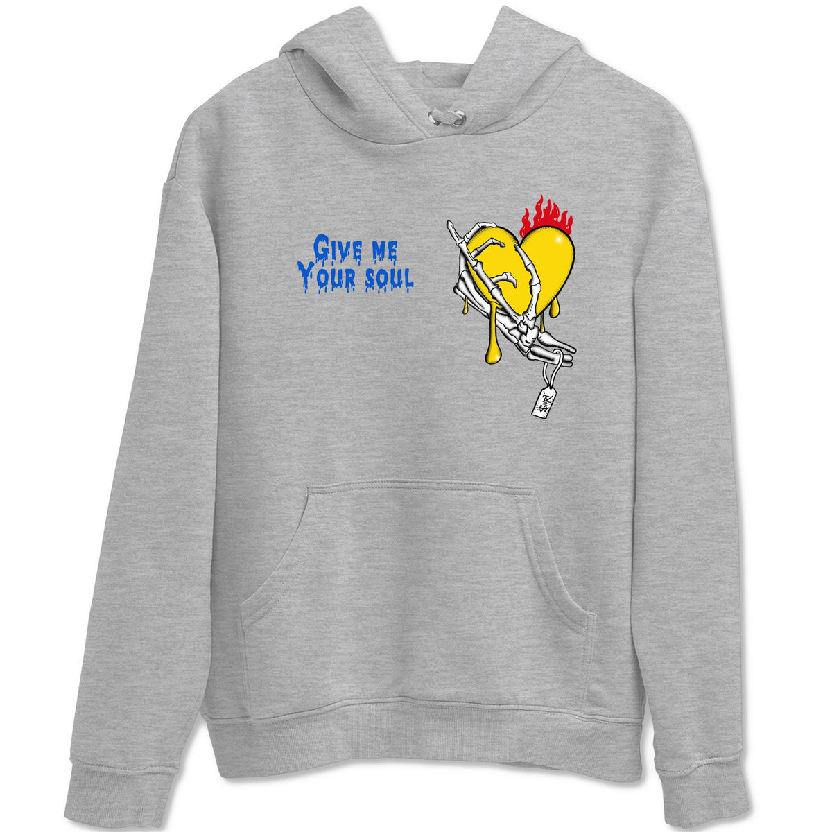 1s Travis Scott Canary shirts to match jordans Give Me Your Soul sneaker match tees Air Jordan 1 Travis Scott Canary Drip Gear Zone unisex cotton Heather Grey 2 crew neck shirts