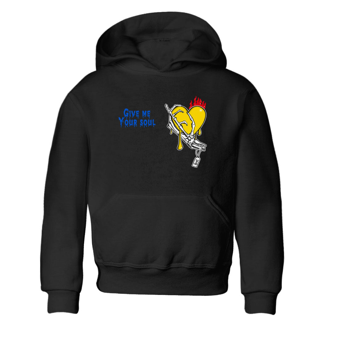 1s Travis Scott Canary shirts to match jordans Give Me Your Soul sneaker match tees Air Jordan 1 Travis Scott Canary Drip Gear Zone Youth Baby Black 2 crew neck shirts